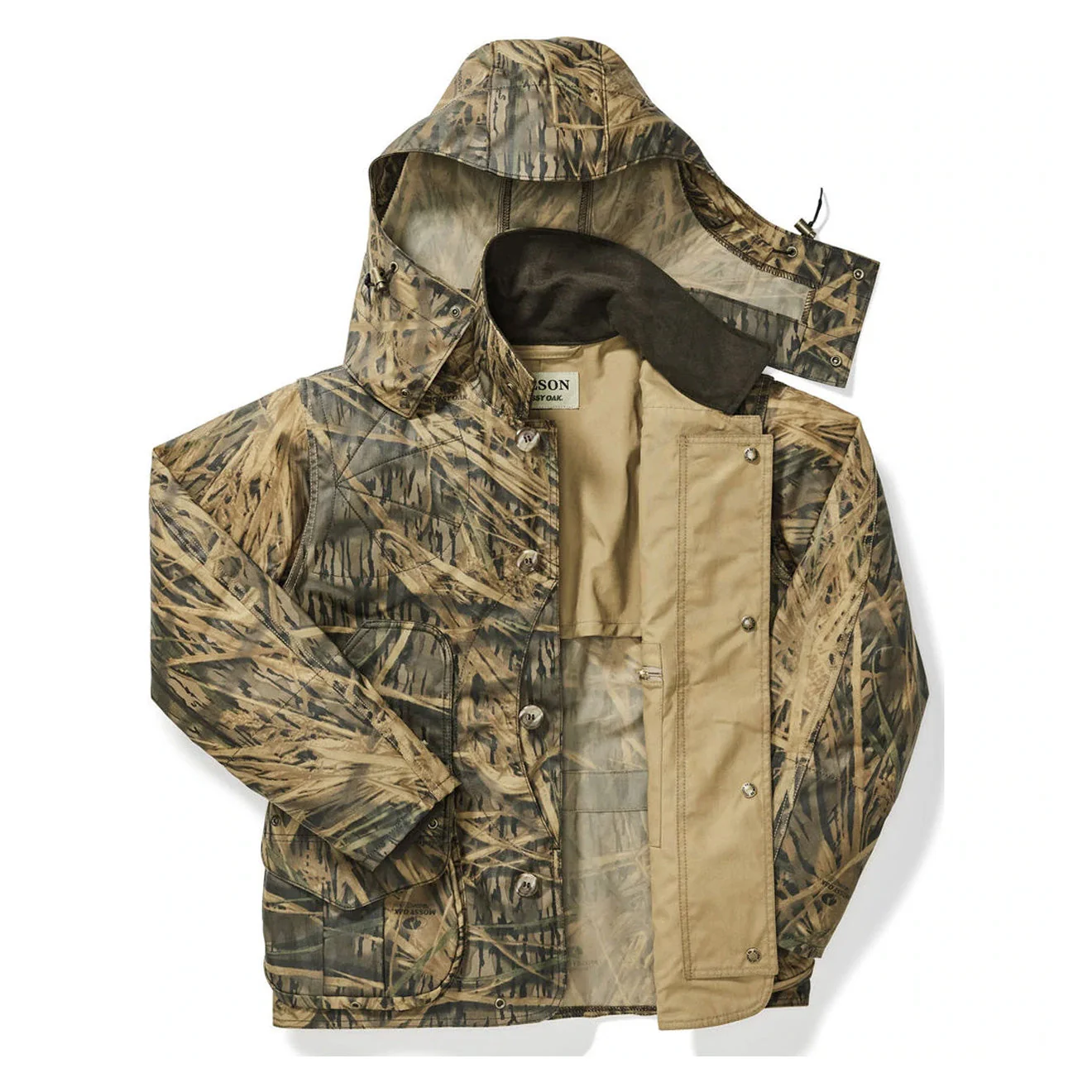 Filson Shelter Waterfowl Upland Coat Shadow Grass - Image 4