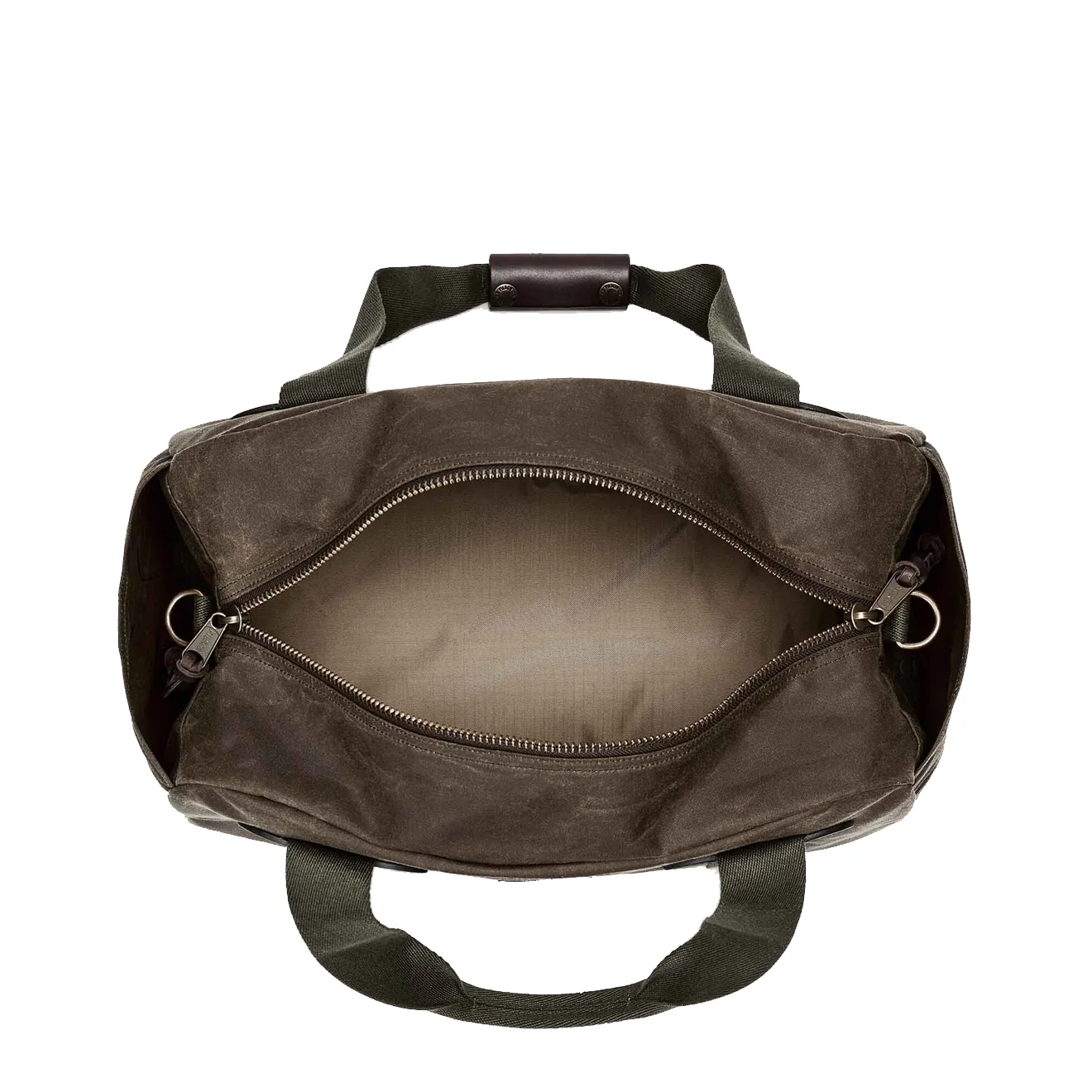 Filson Small Tin Cloth Duffle Bag Otter Green - Image 4