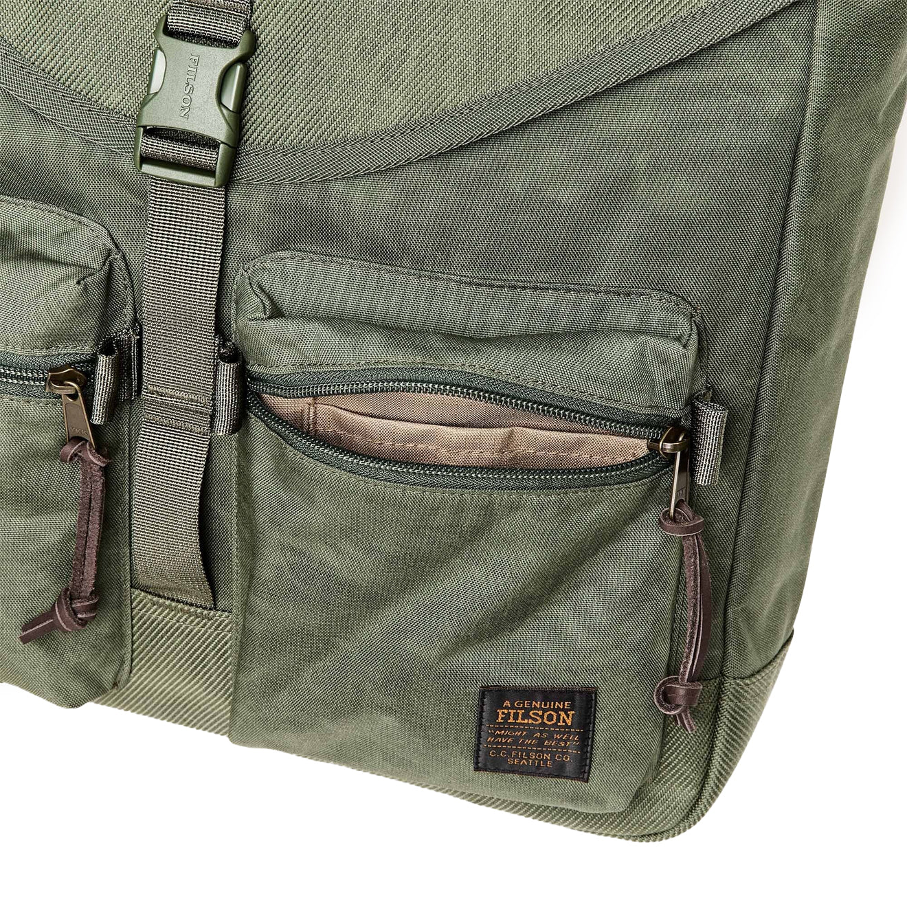 Filson Surveyor Messenger Bag Service Green - Image 6