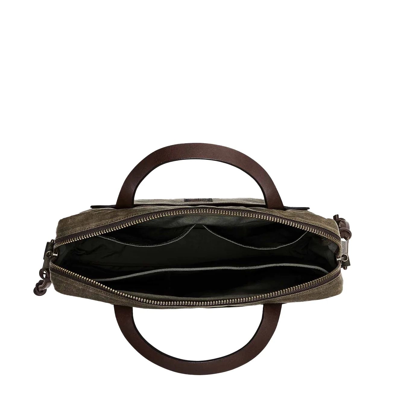 Filson Tin Cloth Compact Briefcase Otter Green - Image 4