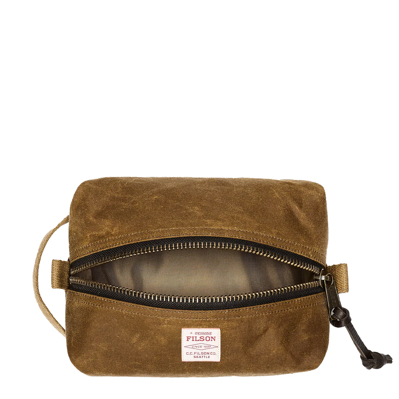 Filson Tin Cloth Travel Kit Dark Tan - Image 4