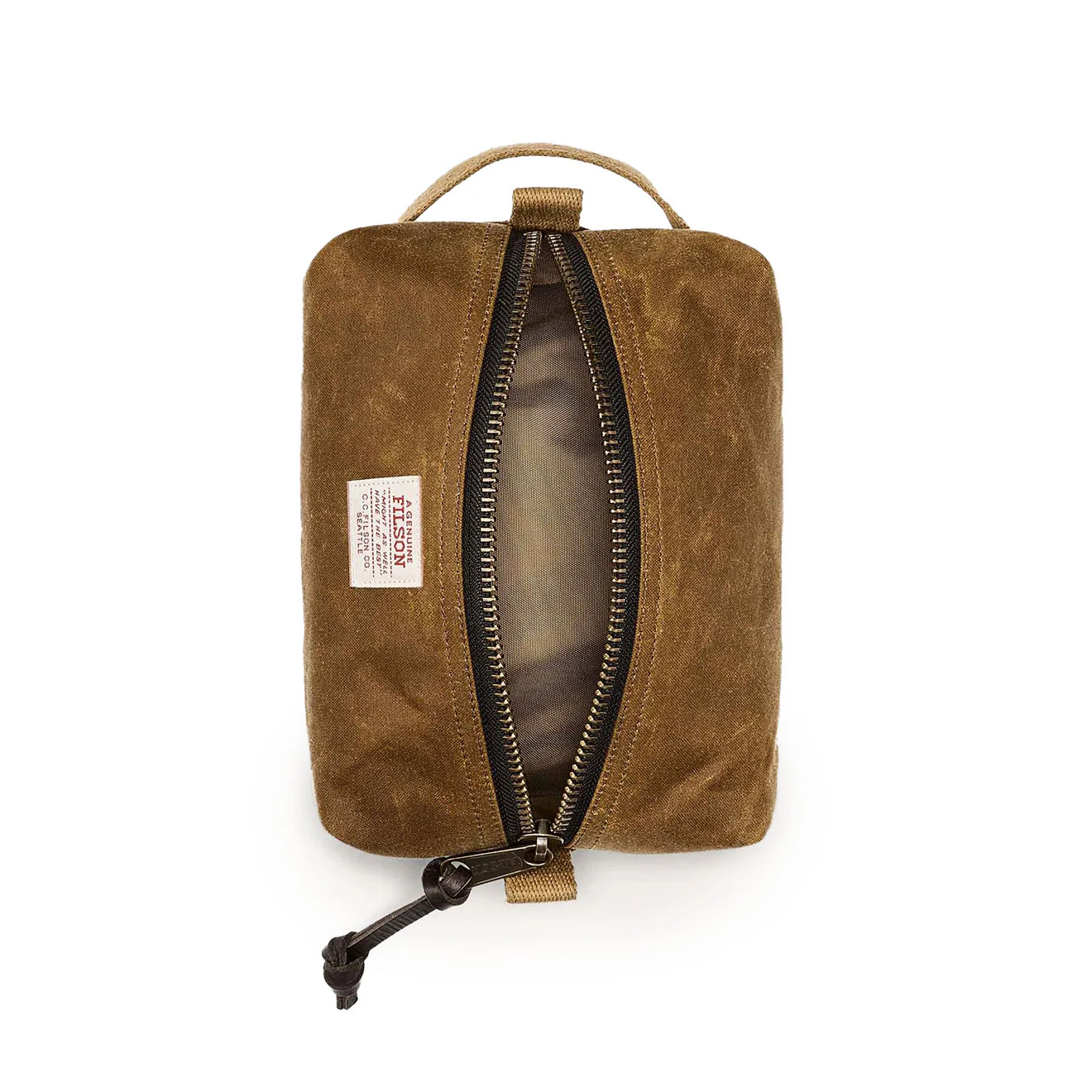 Filson Tin Cloth Travel Kit Dark Tan - Image 4