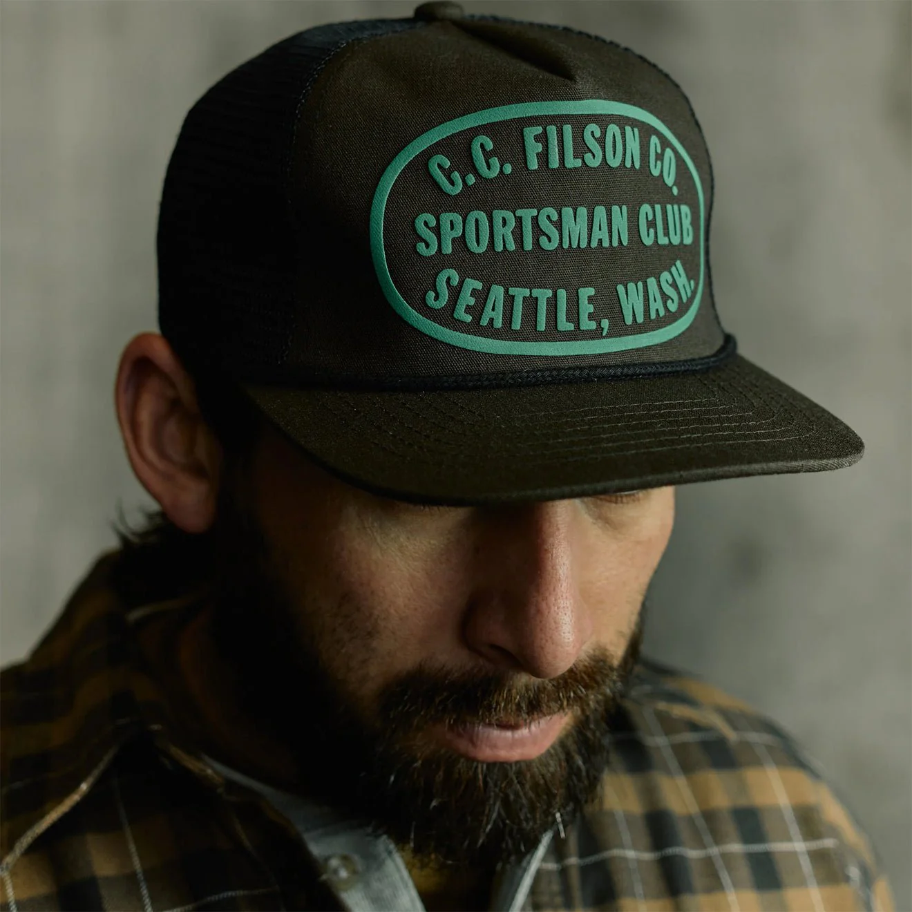 Filson Trucker Mesh Cap Dark Forest / Sportsman - Image 3