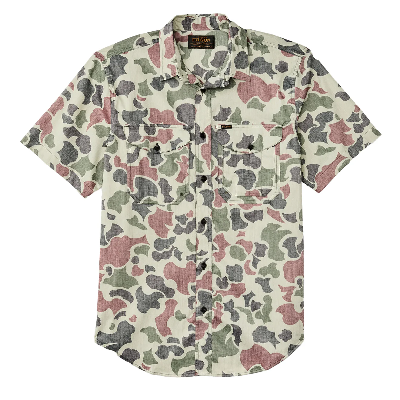 Filson Twin Lakes Short Sleeve Shirt Shrub Camo