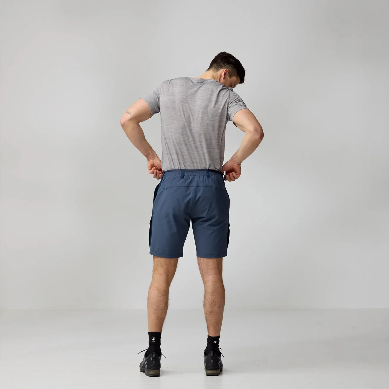 Fjallraven Abisko Hybrid Trail Shorts Laurel Green - Image 4