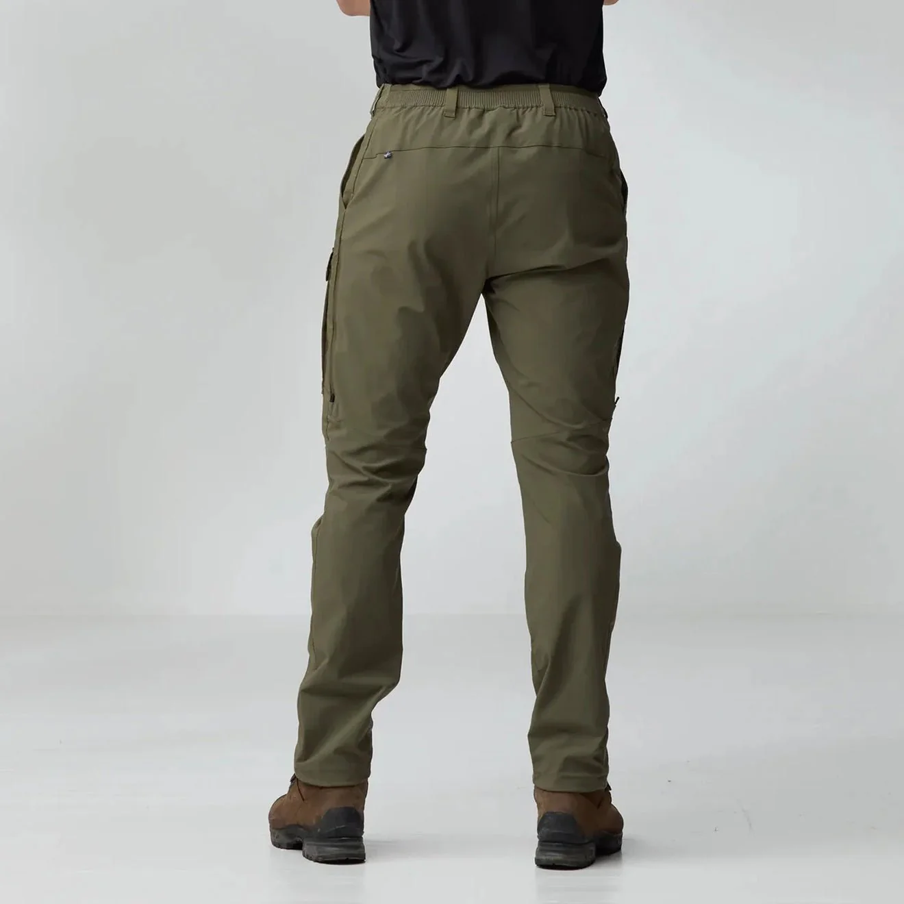 Fjallraven Abisko Hybrid Trail Trousers Classic Suede Brown - Image 4
