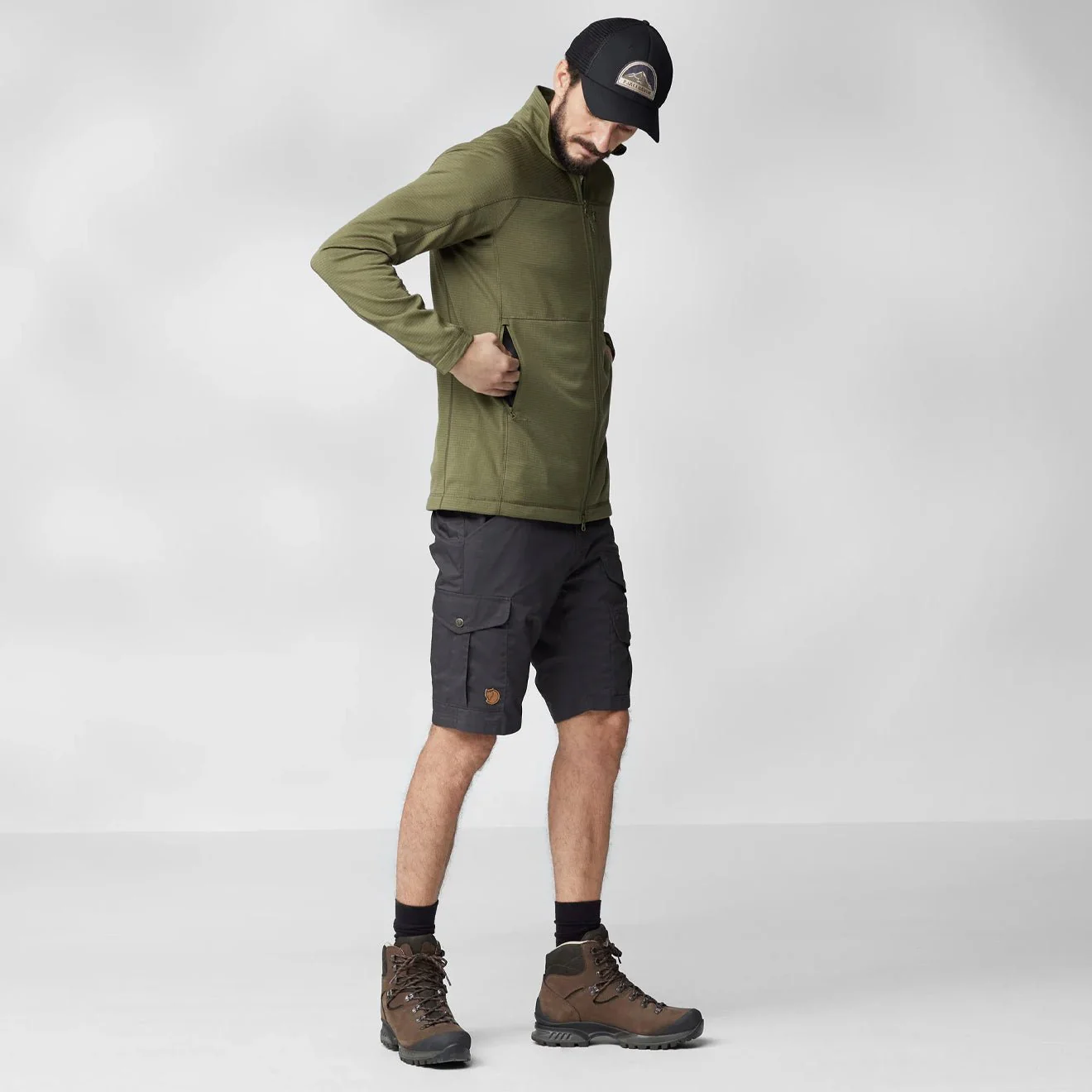 Fjallraven Abisko Lite Fleece Jacket Classic Ochre - Image 3