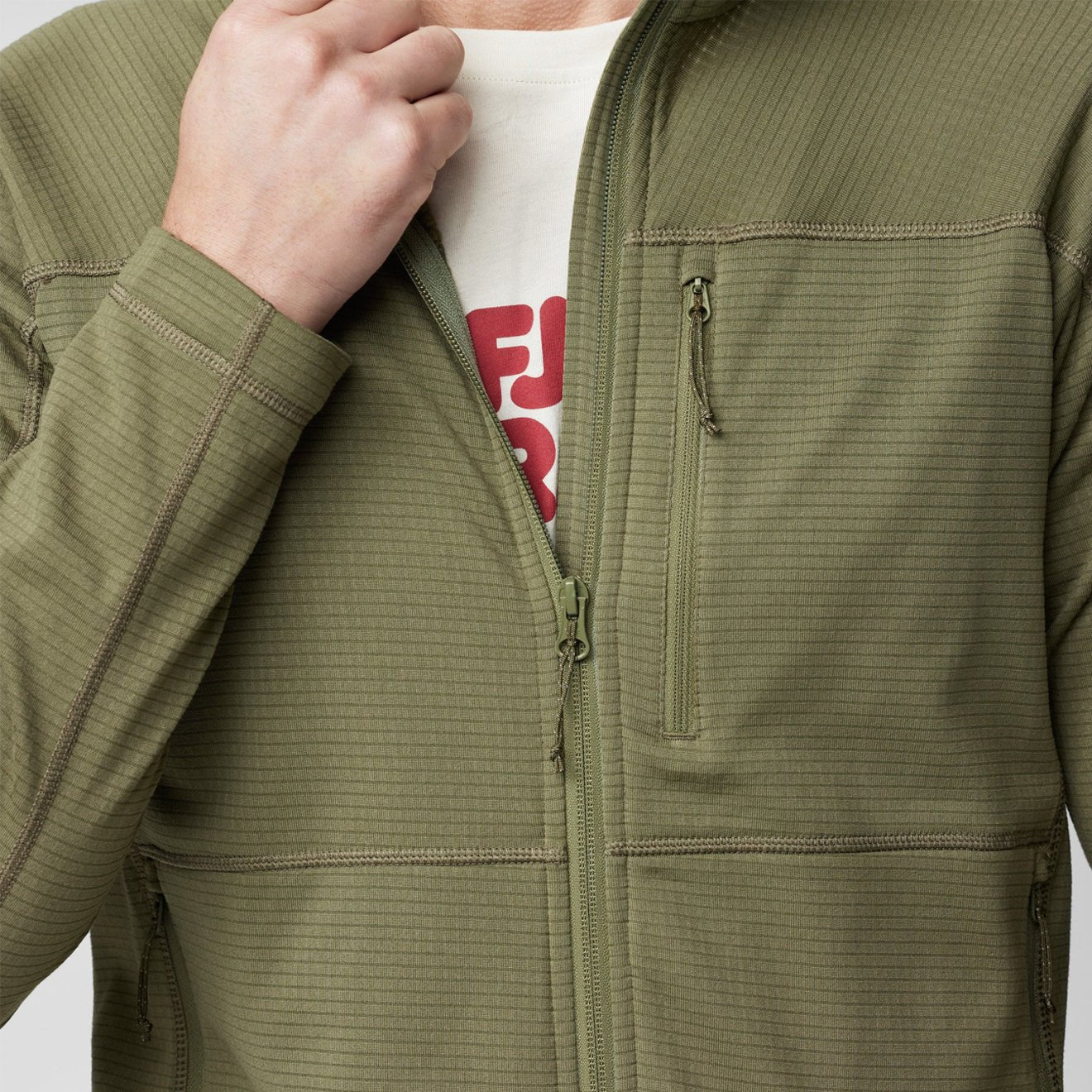 Fjallraven Abisko Lite Fleece Jacket Classic Ochre - Image 4
