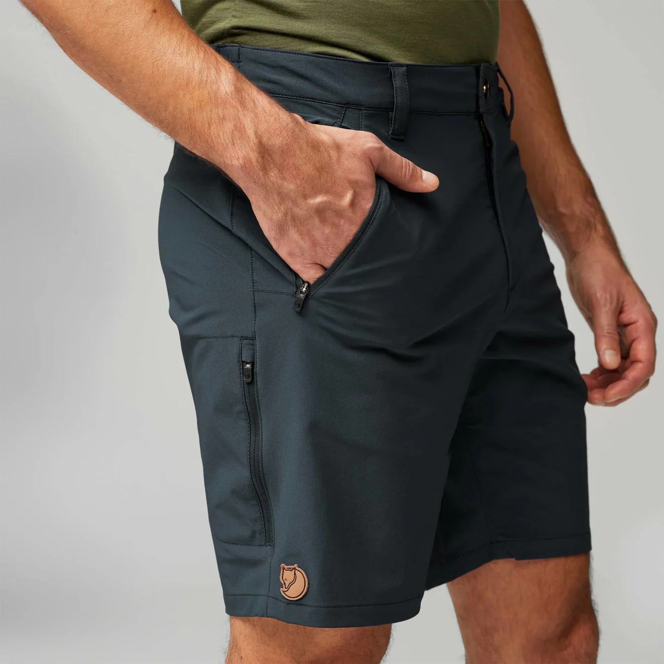 Fjallraven Abisko Trail Stretch Shorts Dark Navy - Image 6