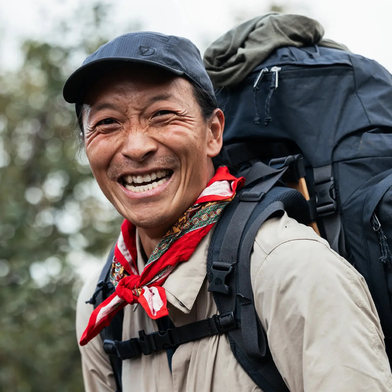 Fjallraven Abisko Trekking Cap Dark Navy - Image 4