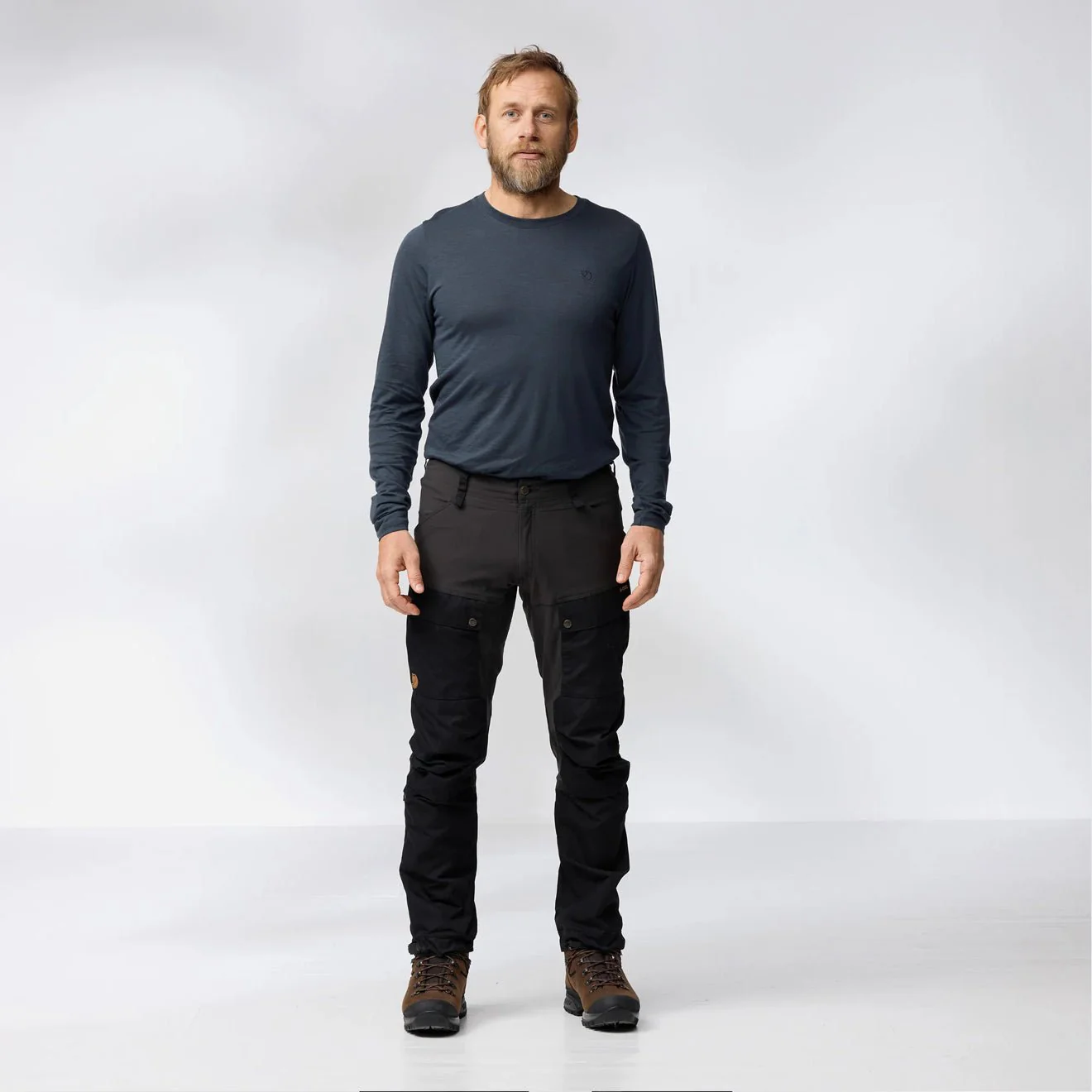 Fjallraven Abisko Wool LS T-Shirt Classic Light Fossil - Image 3