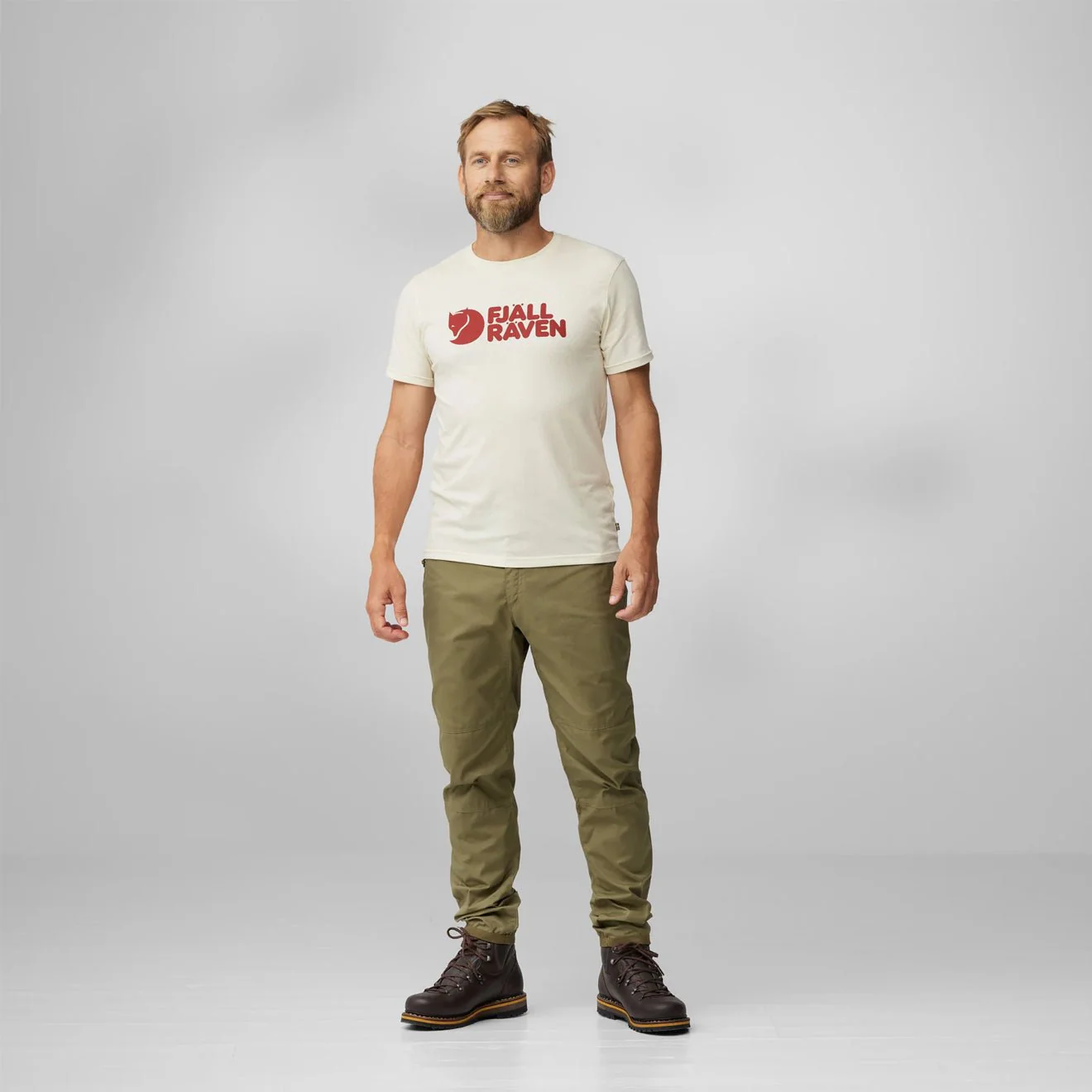 Fjallraven Fjallraven Logo T-shirt Classic Misty Green - Image 3