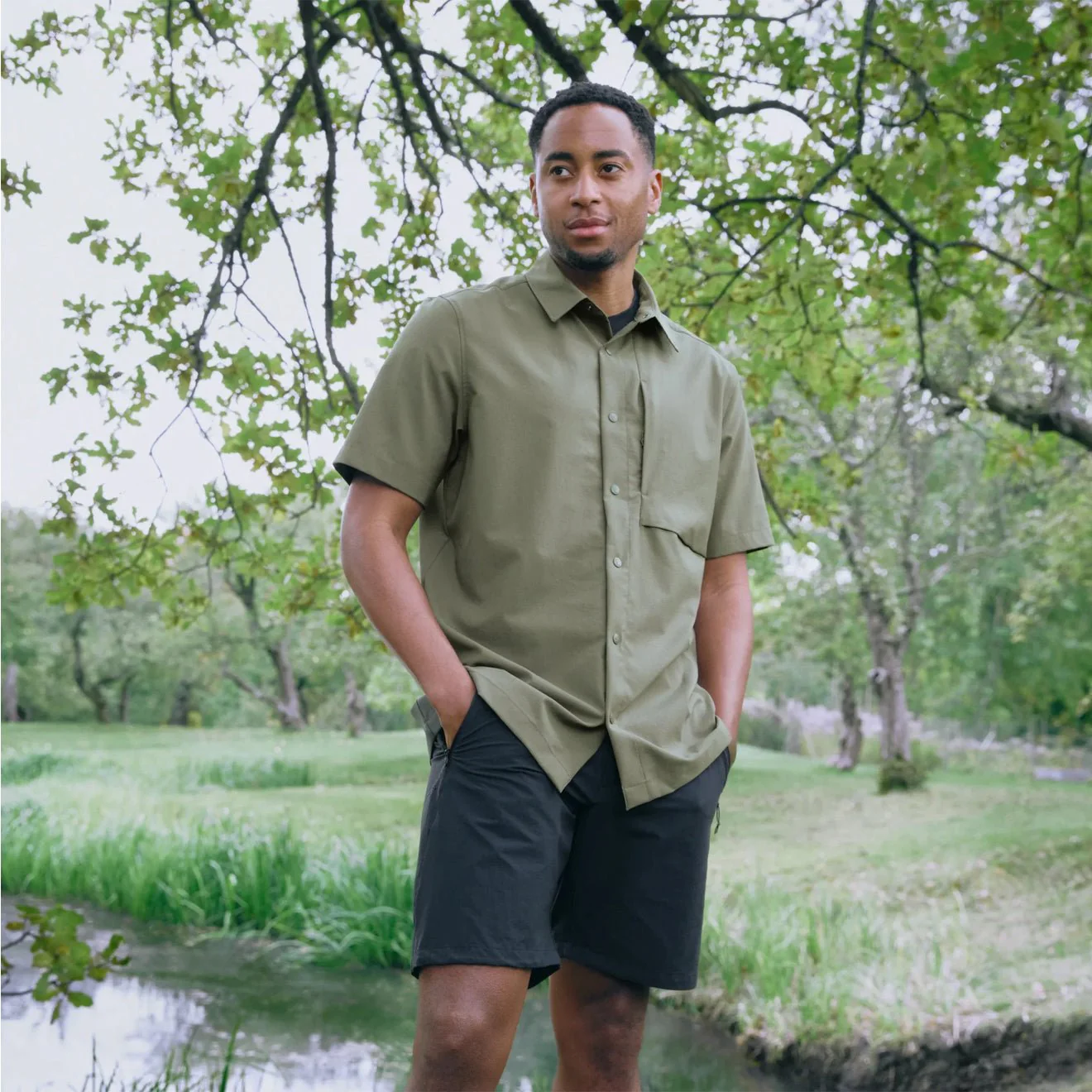 Fjallraven High Coast Pack Shirt SS Laurel Green - Image 5