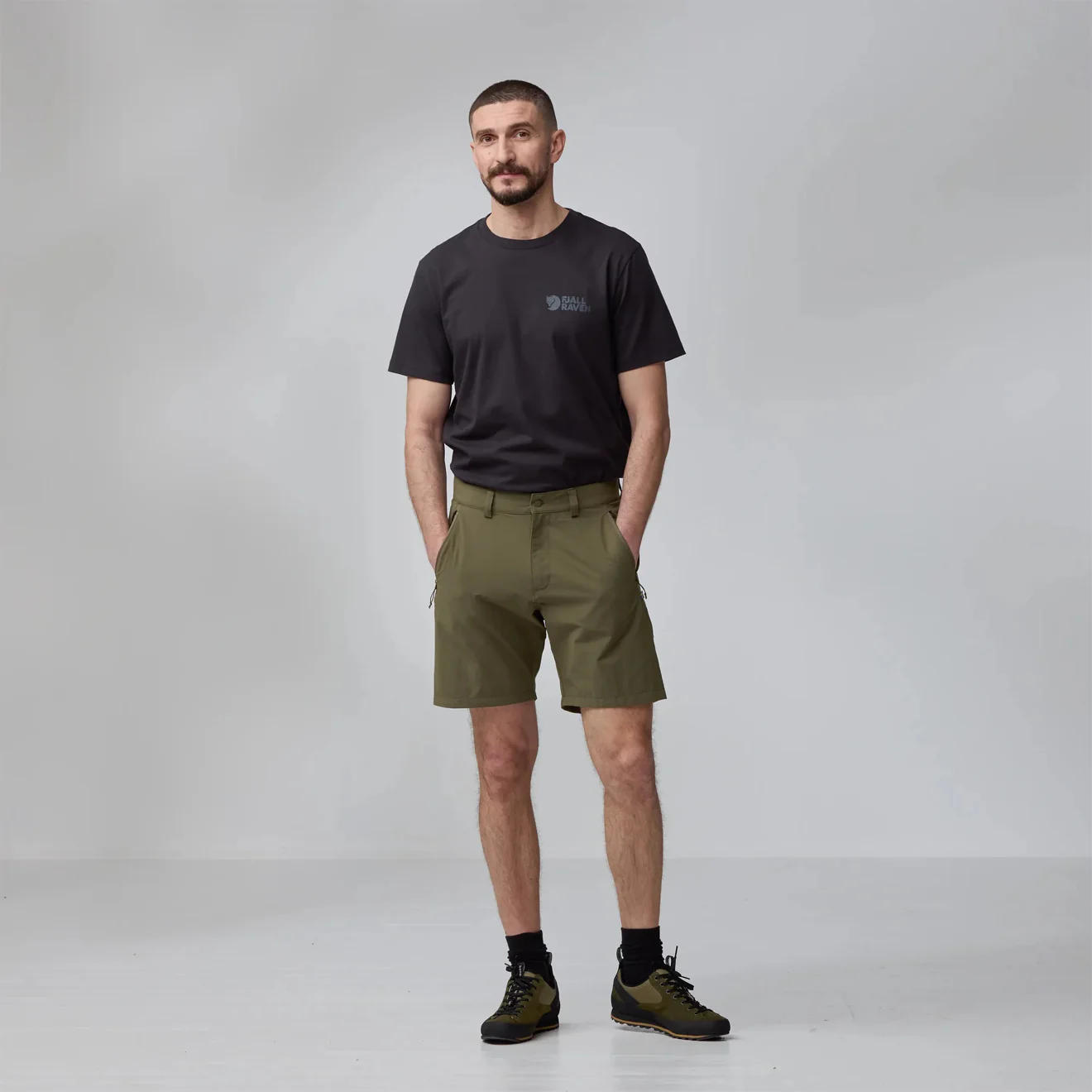 Fjallraven High Coast Pack Shorts Laurel Green - Image 3