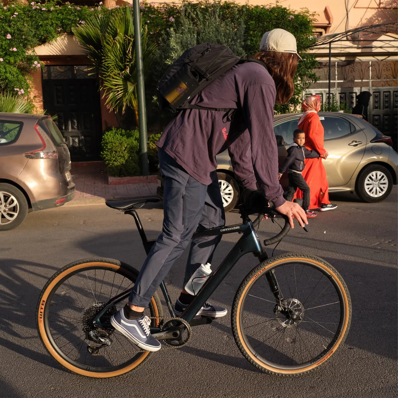 Fjallraven Hoja Hybrid Trousers Navy - Image 3