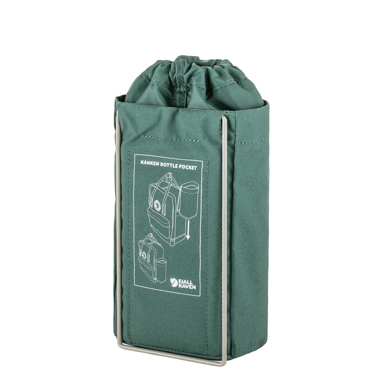 Fjallraven Kanken Bottle Pocket Frost Green - Image 2