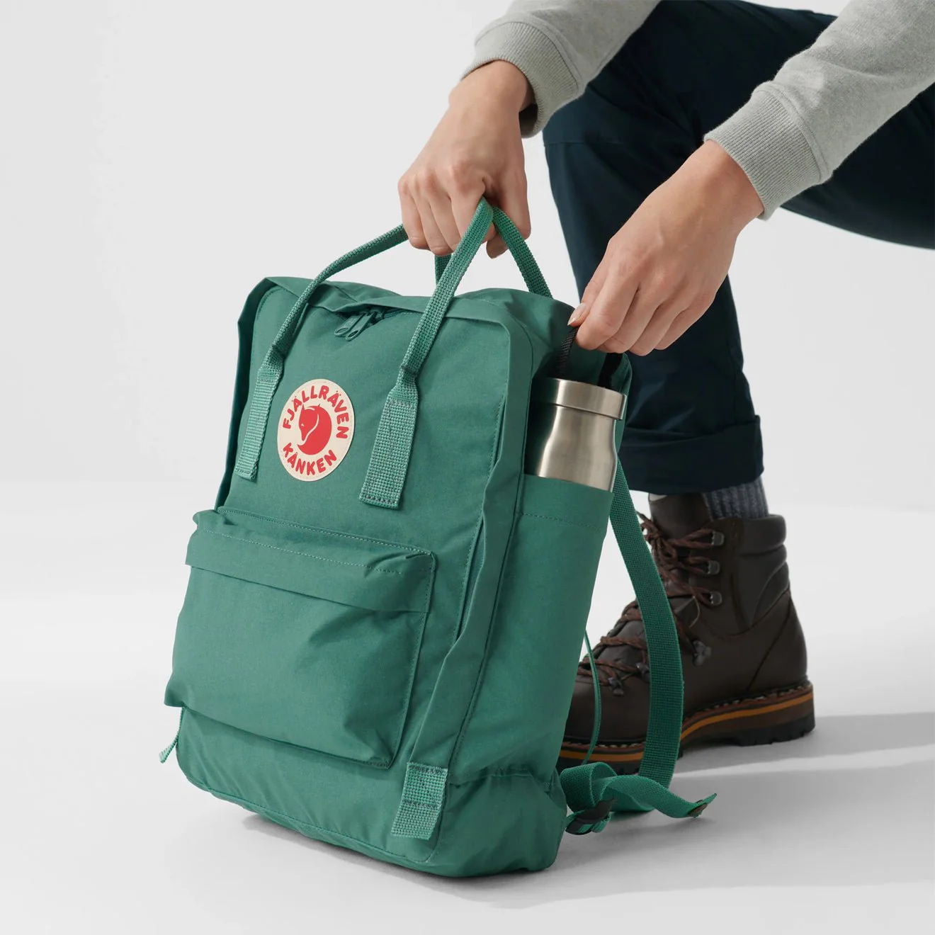 Fjallraven Kanken Classic Backpack Green - Image 6