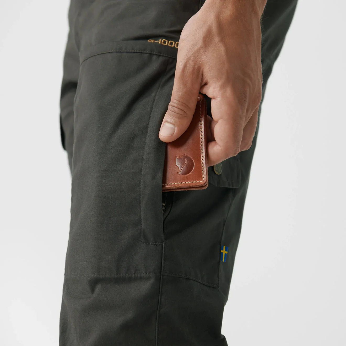 Fjallraven Karl Pro Trousers Reg Leg Classic Suede Brown - Image 6