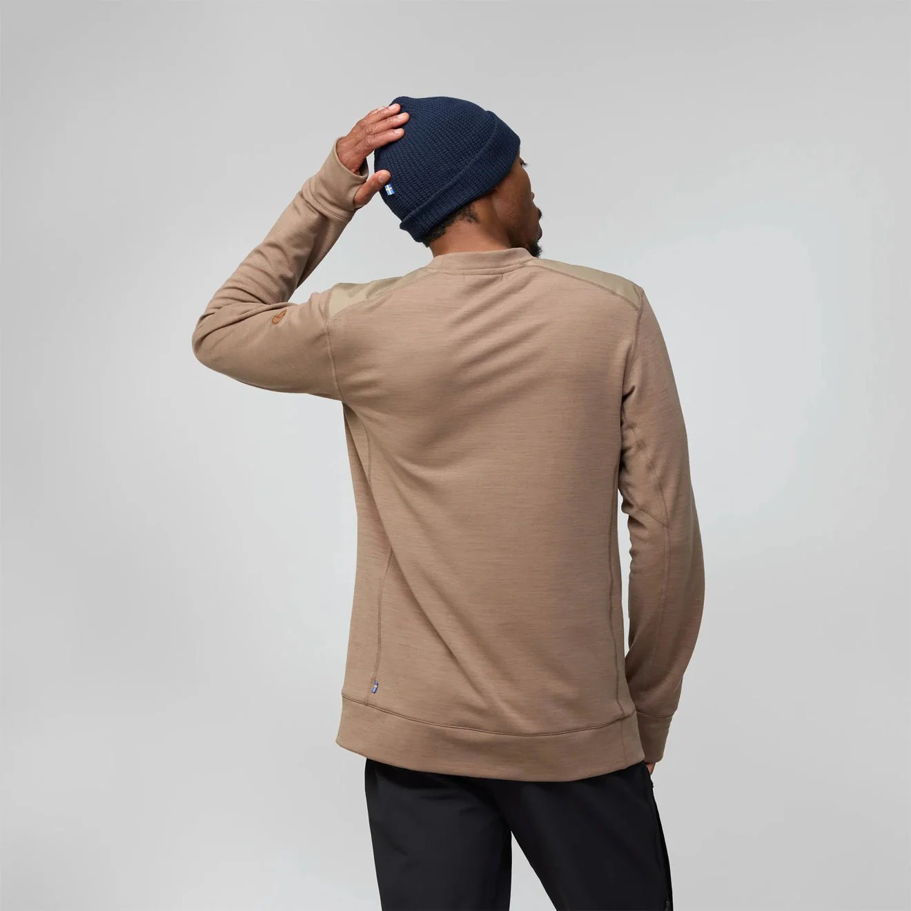 Fjallraven Keb Fleece Crew Neck Black - Image 4