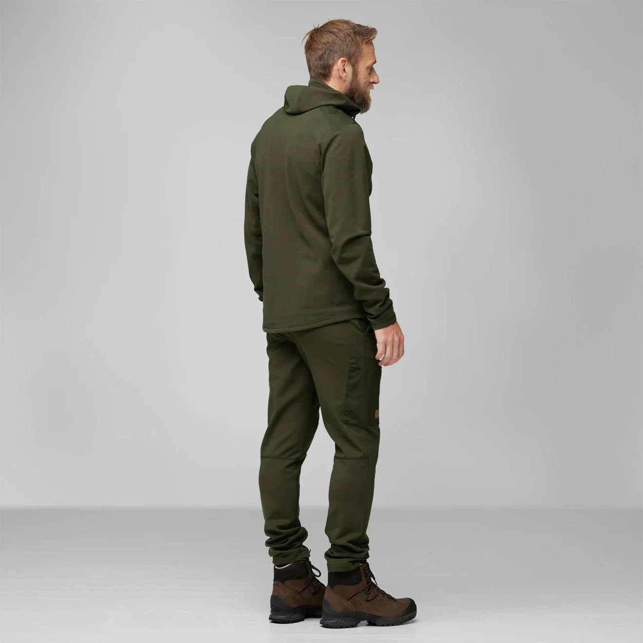 Fjallraven Keb Fleece Hoodie Classic Deep Forest - Image 5