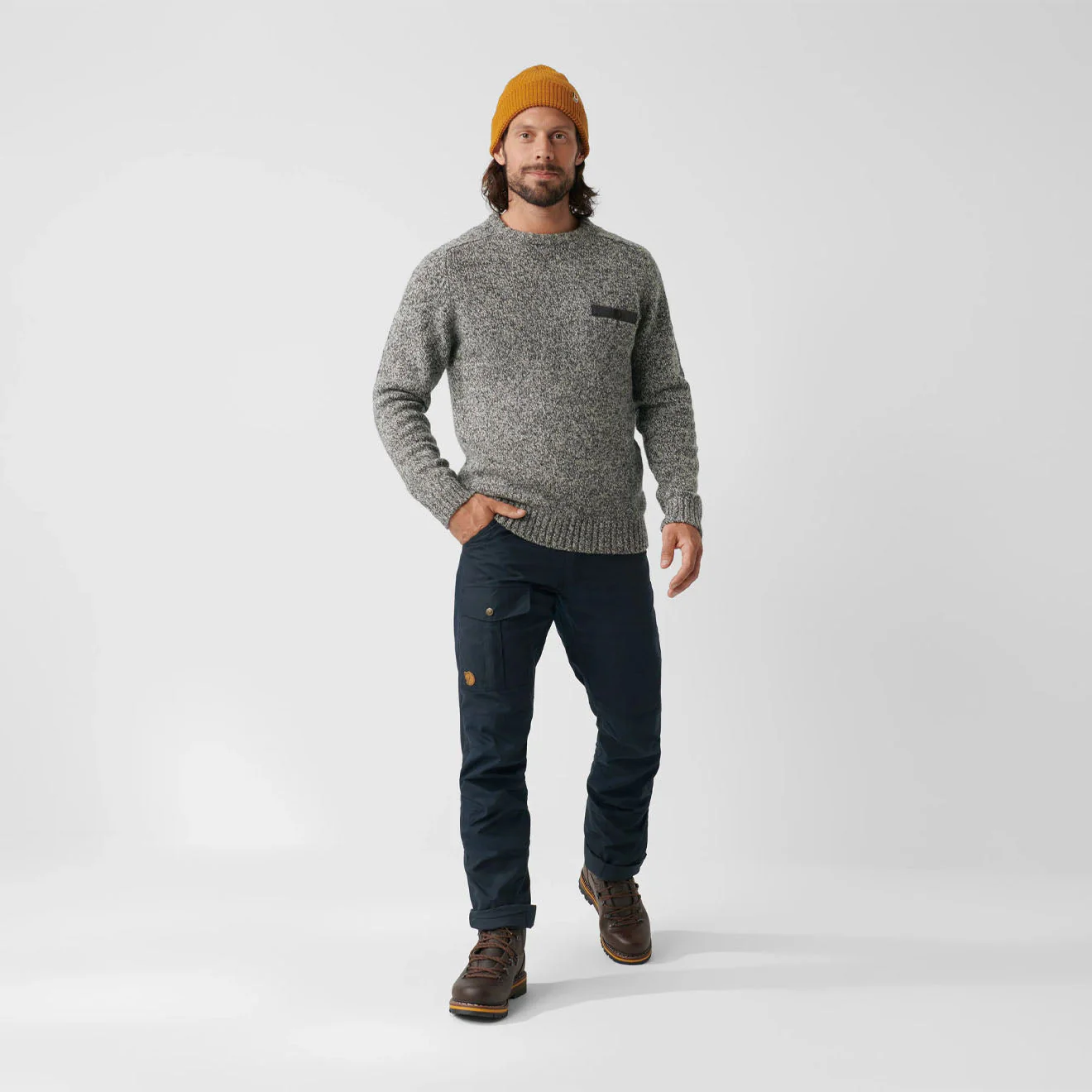 Fjallraven Nils Trousers Long Dark Navy - Image 2