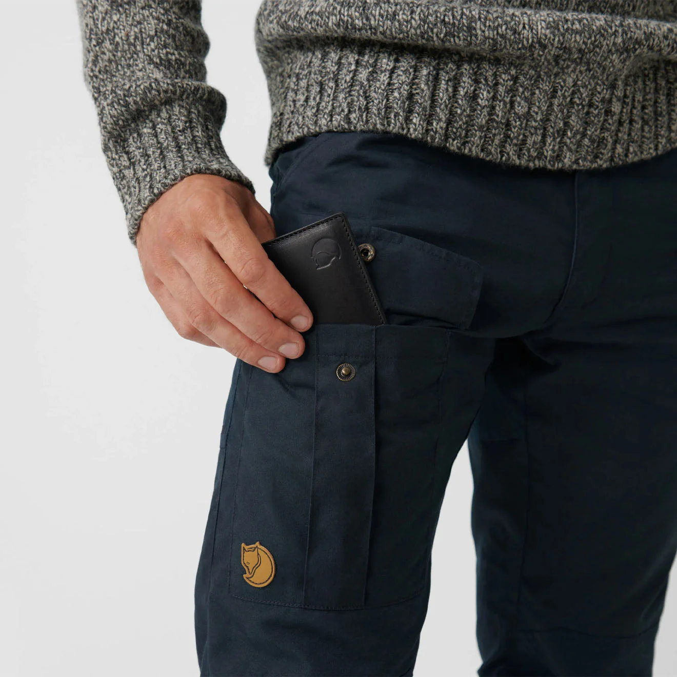 Fjallraven Nils Trousers Long Dark Navy - Image 3