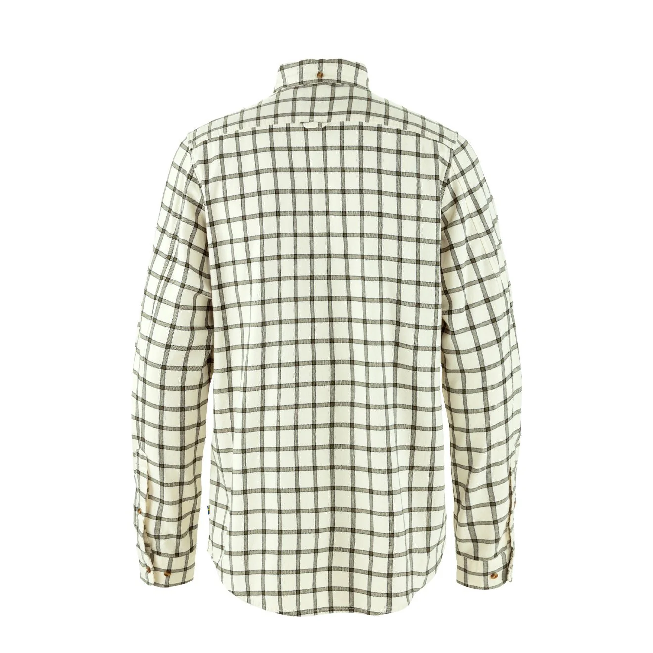 Fjallraven Ovik Flannel Shirt Chalk White / Laurel Green - Image 2