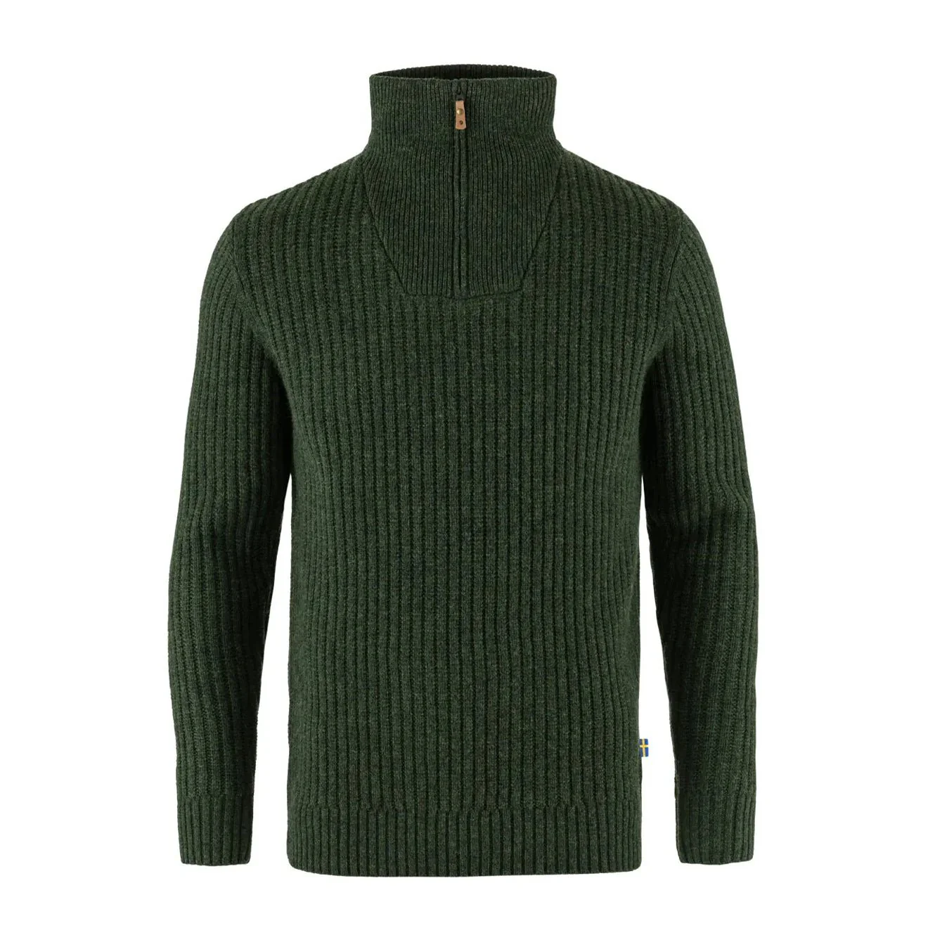 Fjallraven Ovik Half Zip Knit Deep Forest