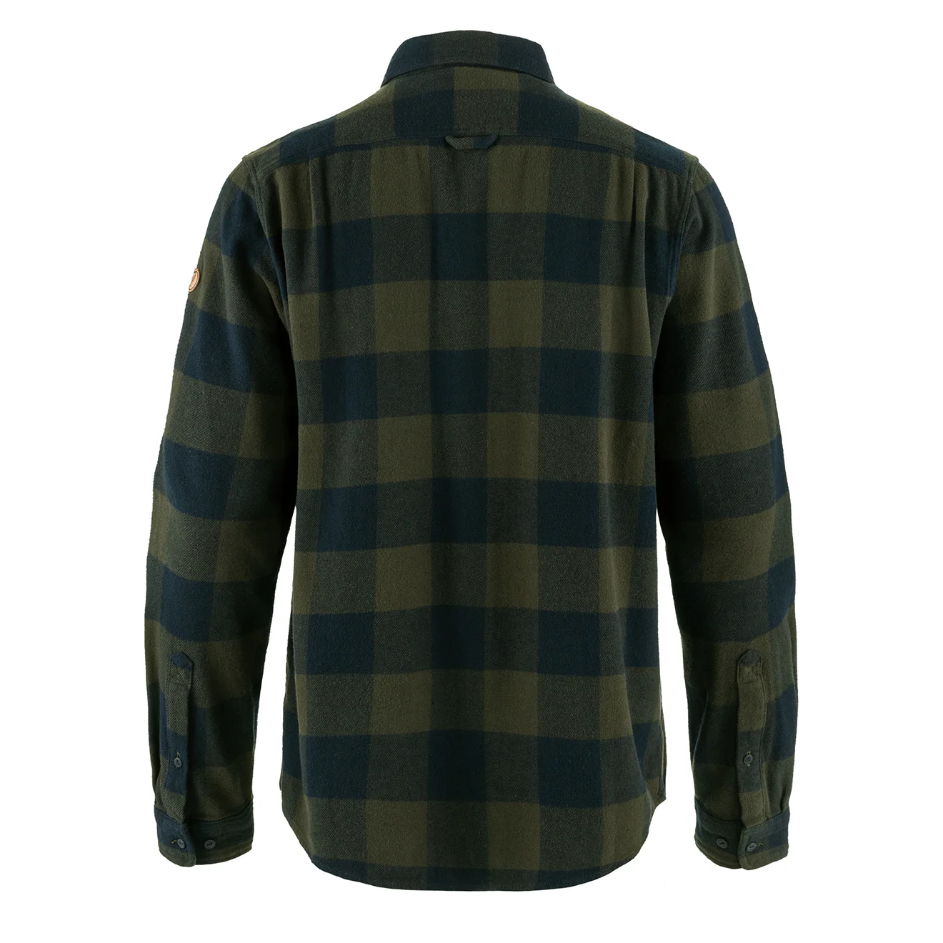 Fjallraven Ovik Heavy Flannel Shirt Deep Forest / Dark Navy - Image 2