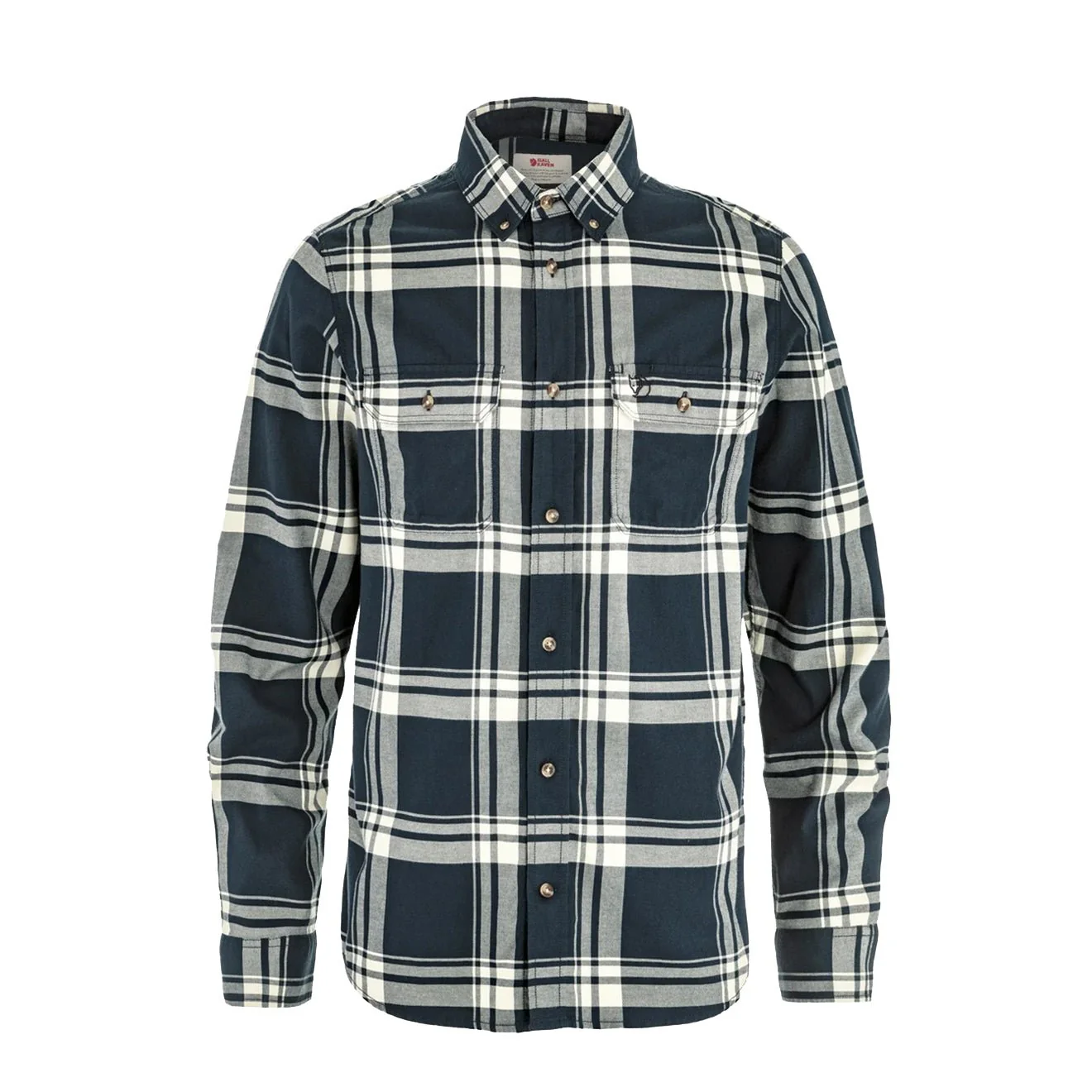 Fjallraven Ovik Lite Flannel Shirt Classic Dark Navy / Chalk White