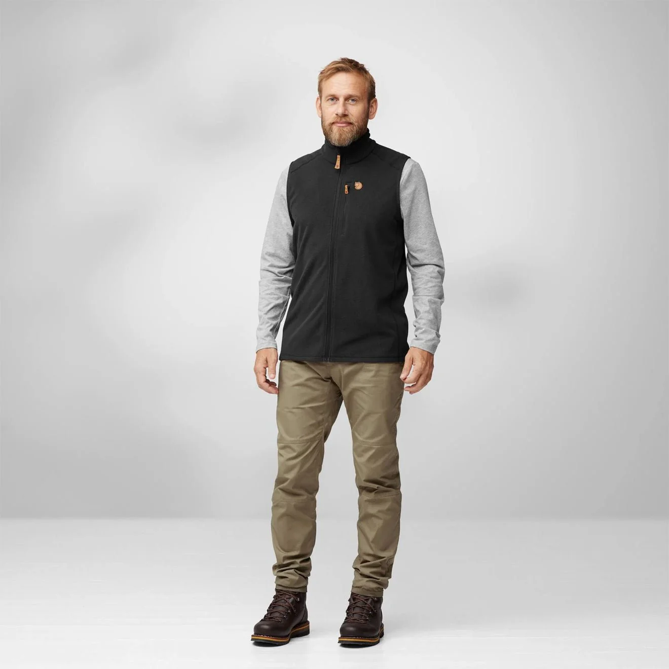 Fjallraven Ovik Lite Fleece Vest Dark Navy - Image 3