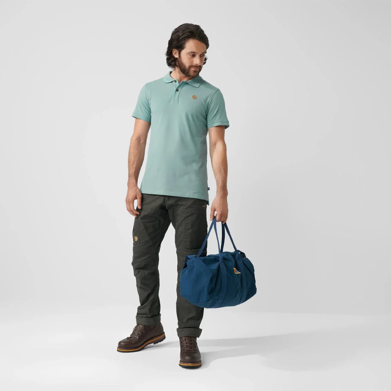 Fjallraven Ovik Polo Shirt Classic Dawn Blue - Image 3
