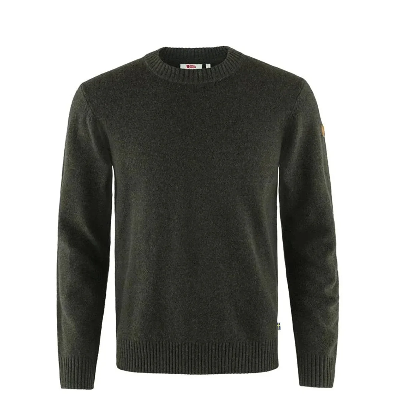 Fjallraven Ovik Round Neck Sweater Dark Olive