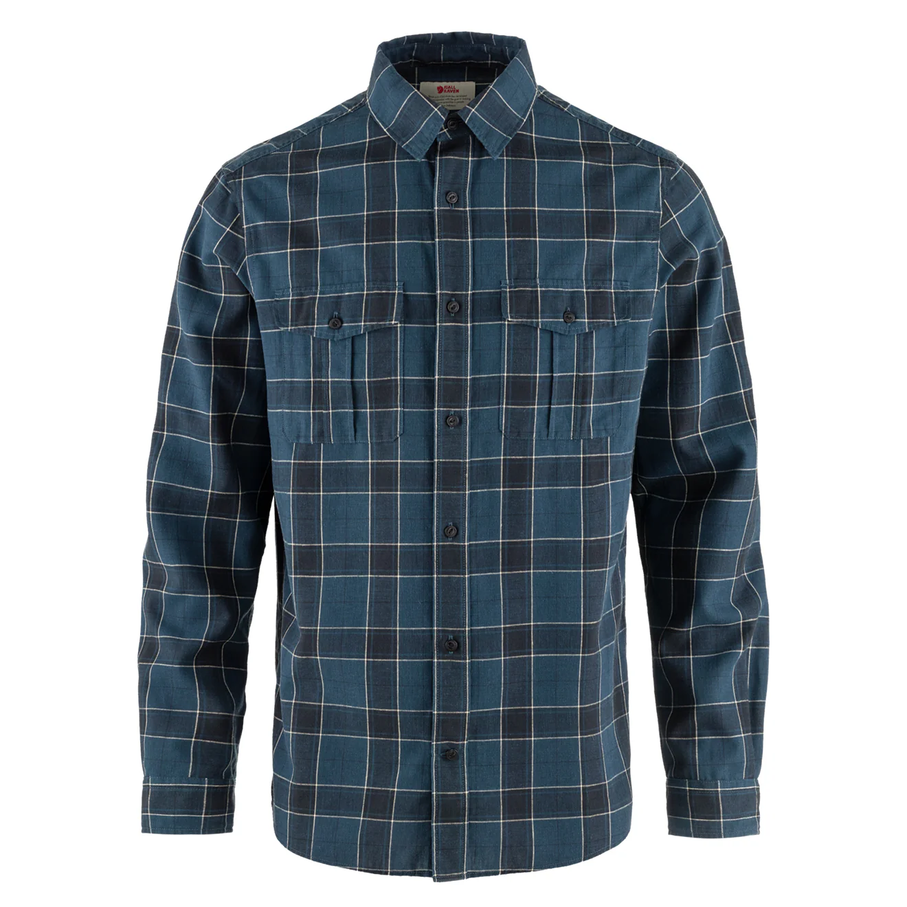 Fjallraven Ovik Travel Shirt LS Indigo Blue-Dark Navy
