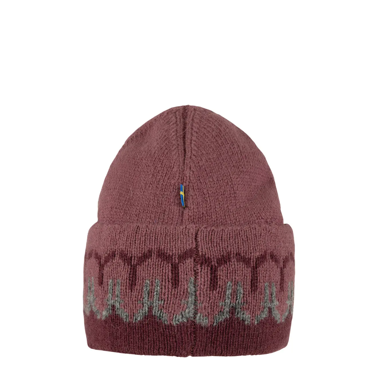 Fjallraven Path Knit Beanie Dark Garnet / Mesa Purple - Image 3