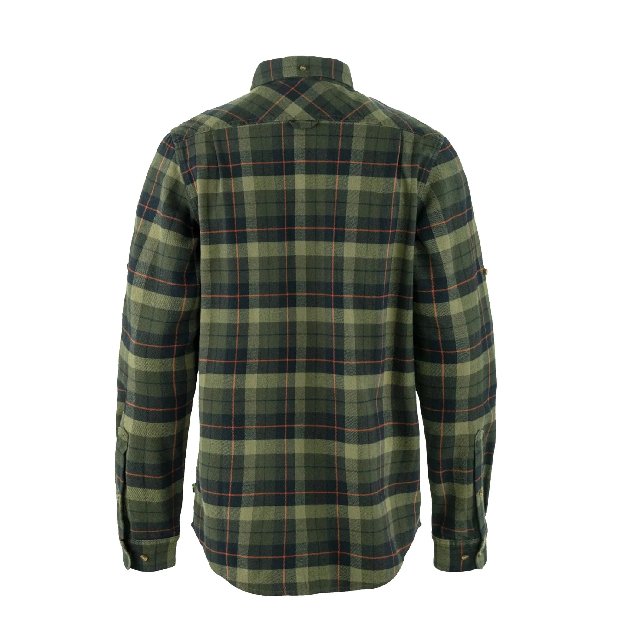 Fjallraven Singi Heavy Flannel Shirt Black / Deep Forest - Image 2