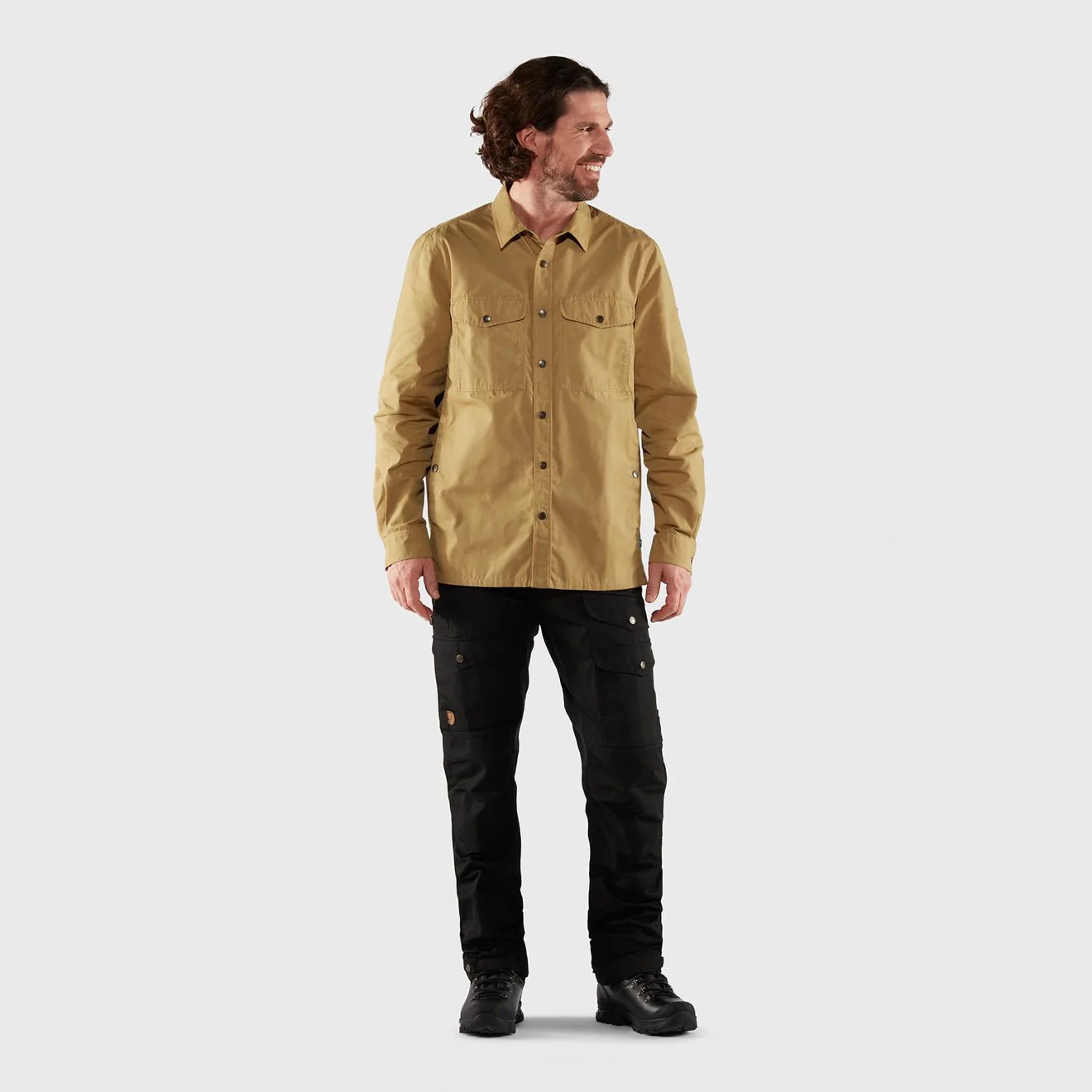 Fjallraven Singi Overshirt Dark Olive - Image 3