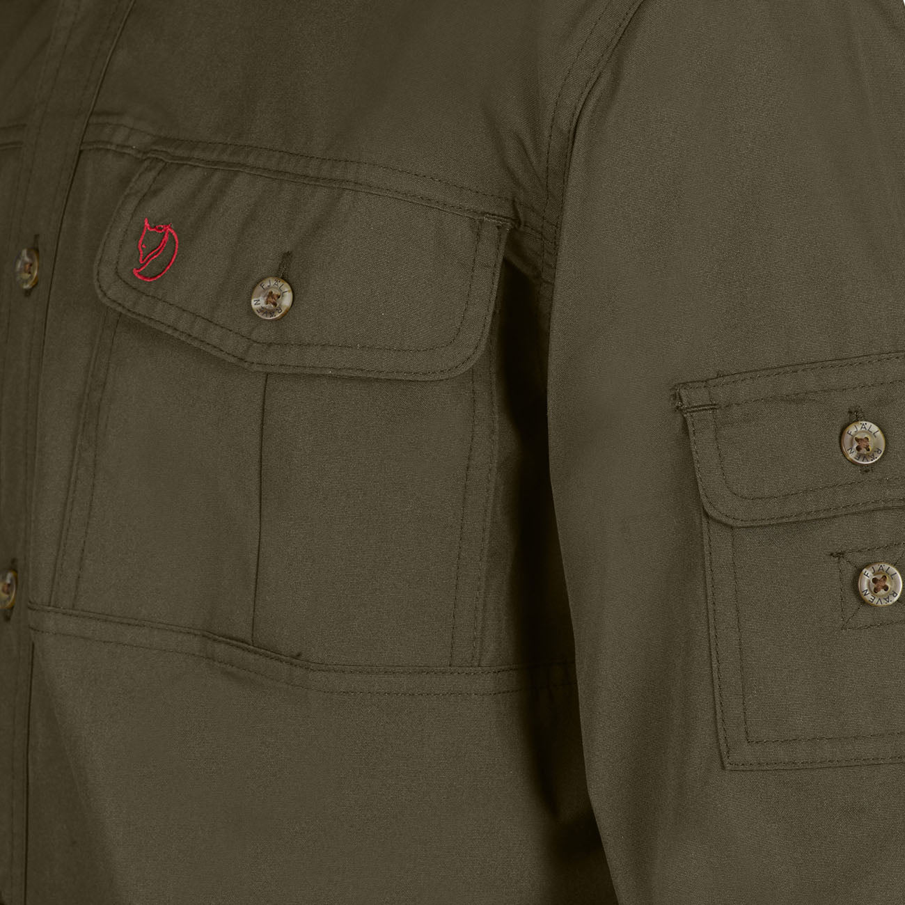 Fjallraven Singi Trekking Shirt Dark Olive - Image 3