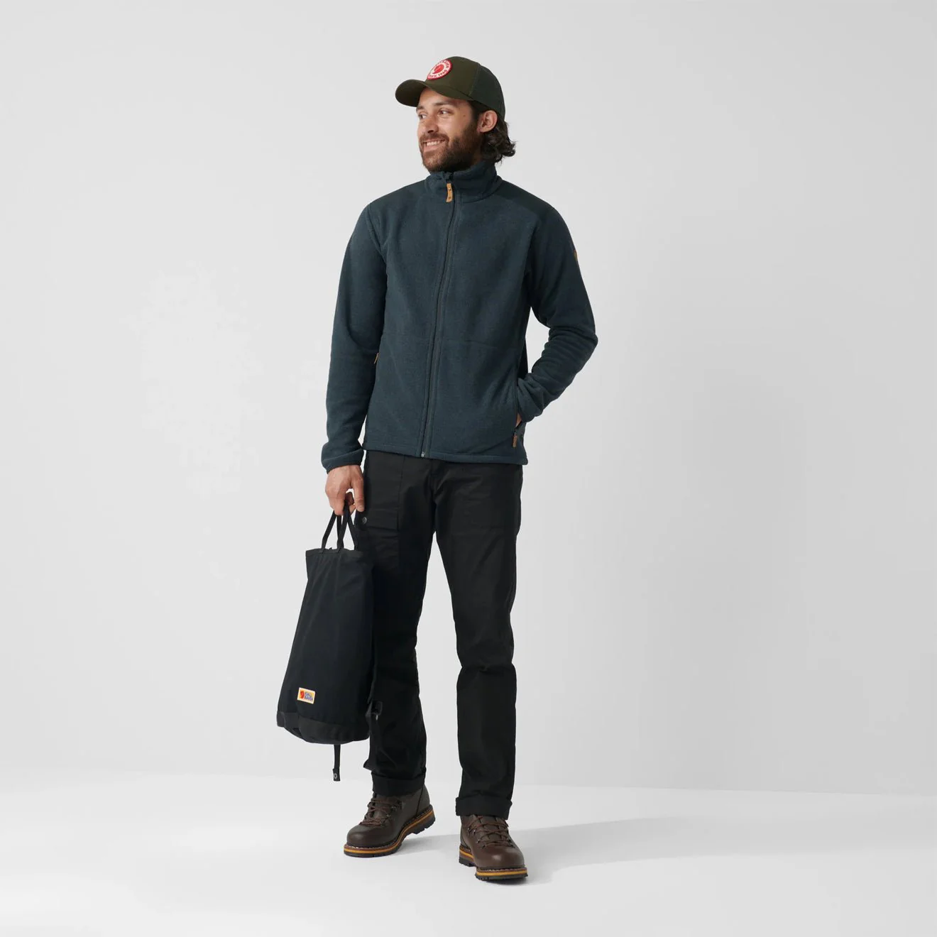 Fjallraven Sten Fleece Dark Olive - Image 3