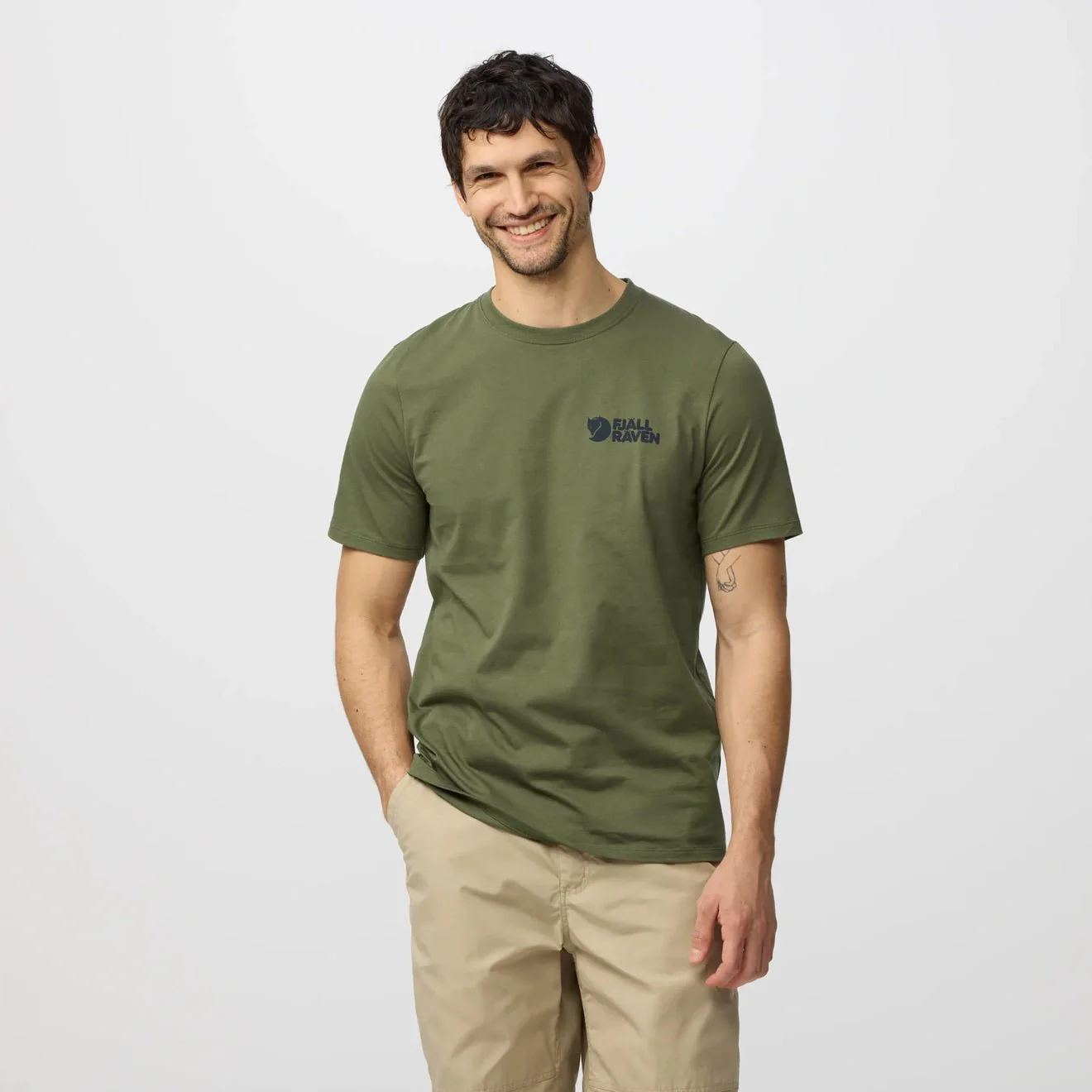 Fjallraven Swedish Forest T-Shirt Classic Suede Brown - Image 3