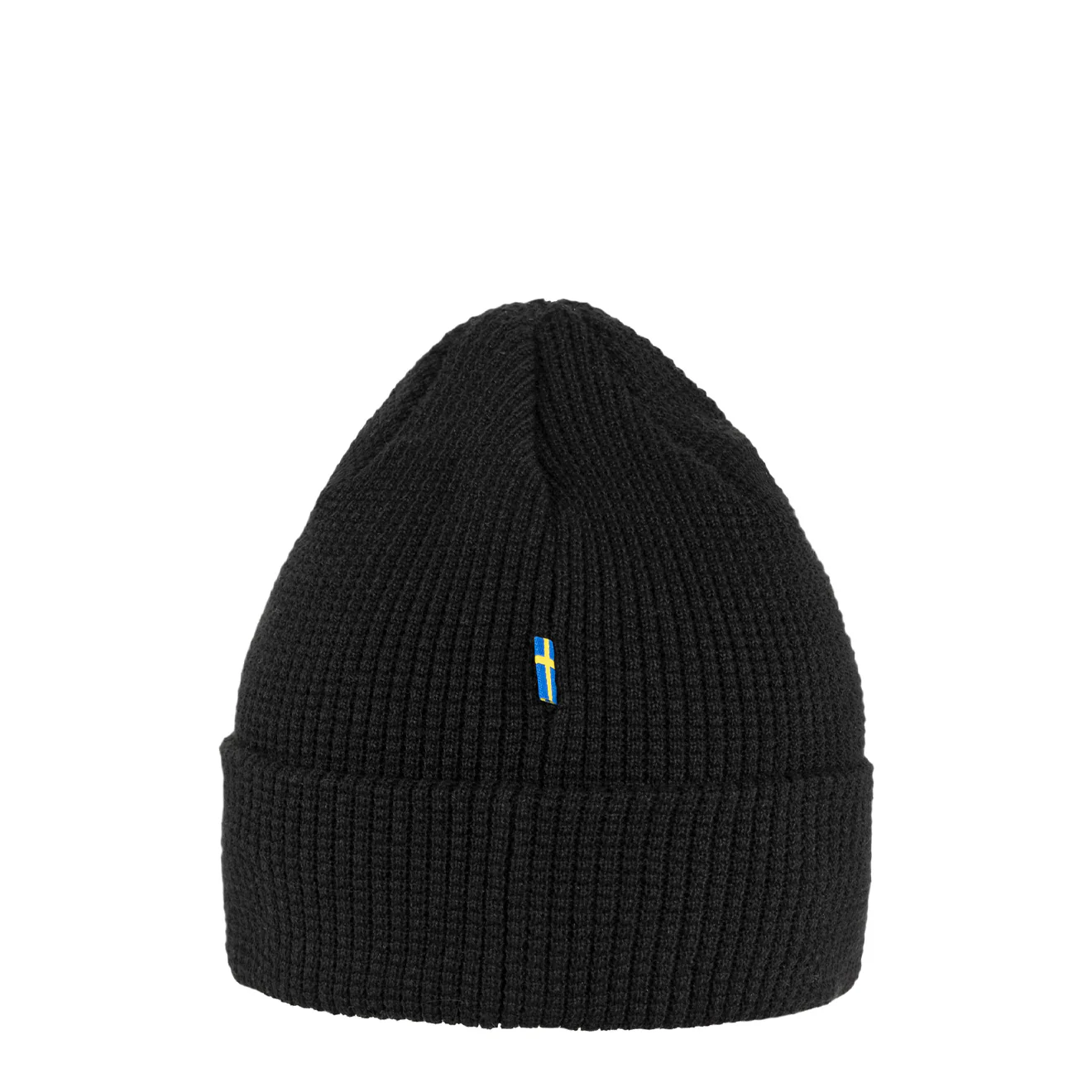 Fjallraven Tab Beanie Hat Black - Image 2