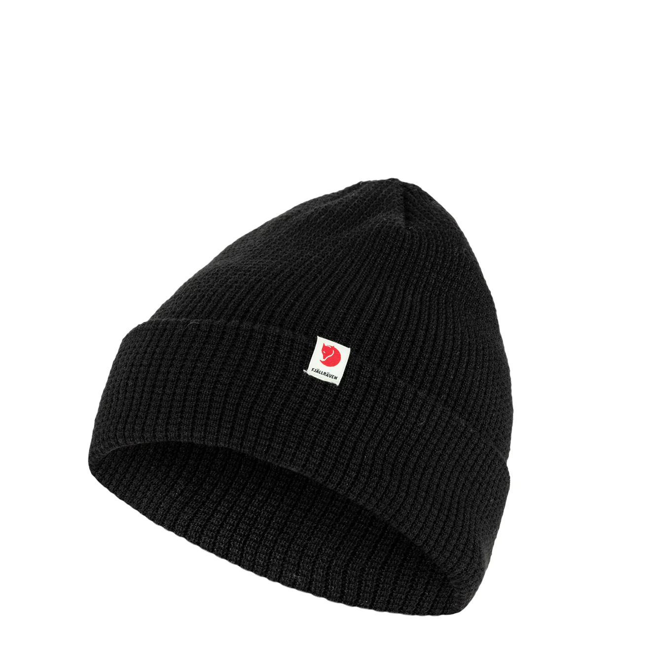 Fjallraven Tab Beanie Hat Black - Image 3