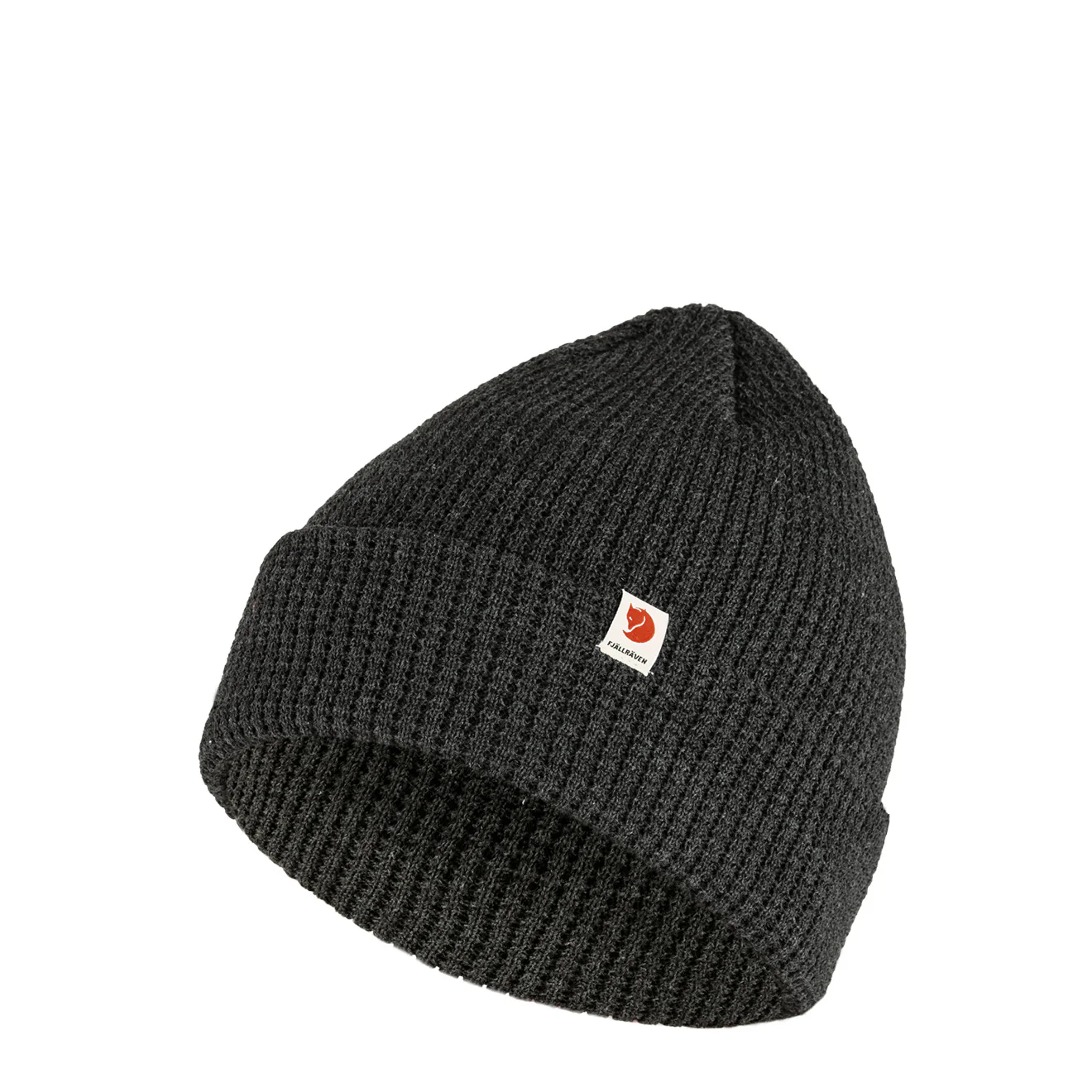 Fjallraven Tab Beanie Hat Dark Grey - Image 3