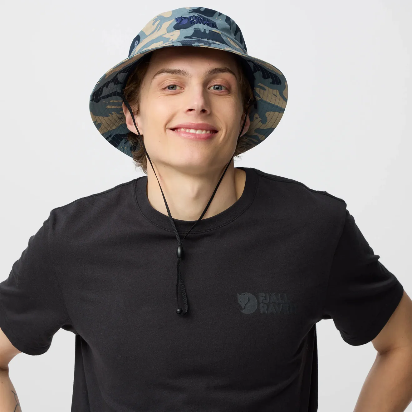 Fjallraven Vardag Bucket Hat Nimbus Blue / Fossil - Image 6