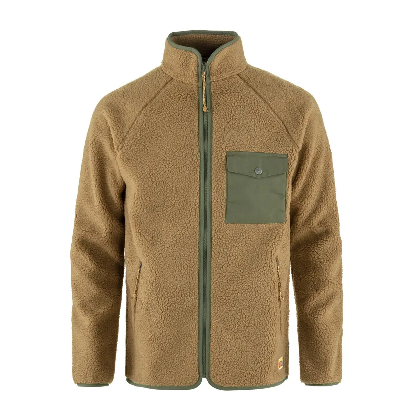 Fjallraven Vardag Pile Fleece Buckwheat Brown / Laurel Green
