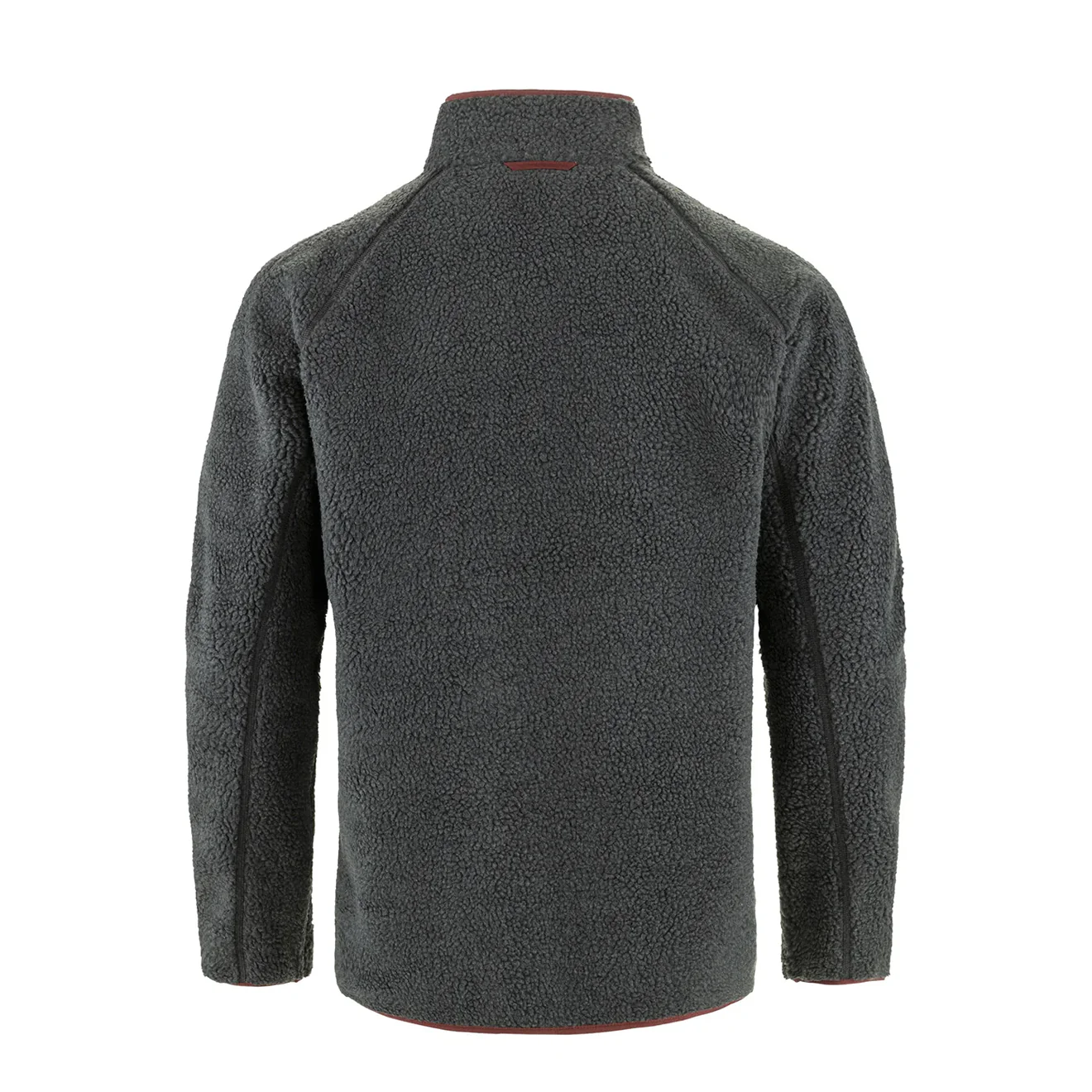 Fjallraven Vardag Pile Fleece Dark Grey / Maroon - Image 2