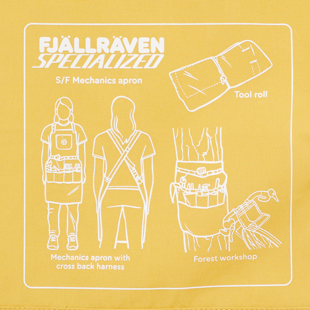 Fjallraven x Specialized Mechanics Apron Ochre - Image 3