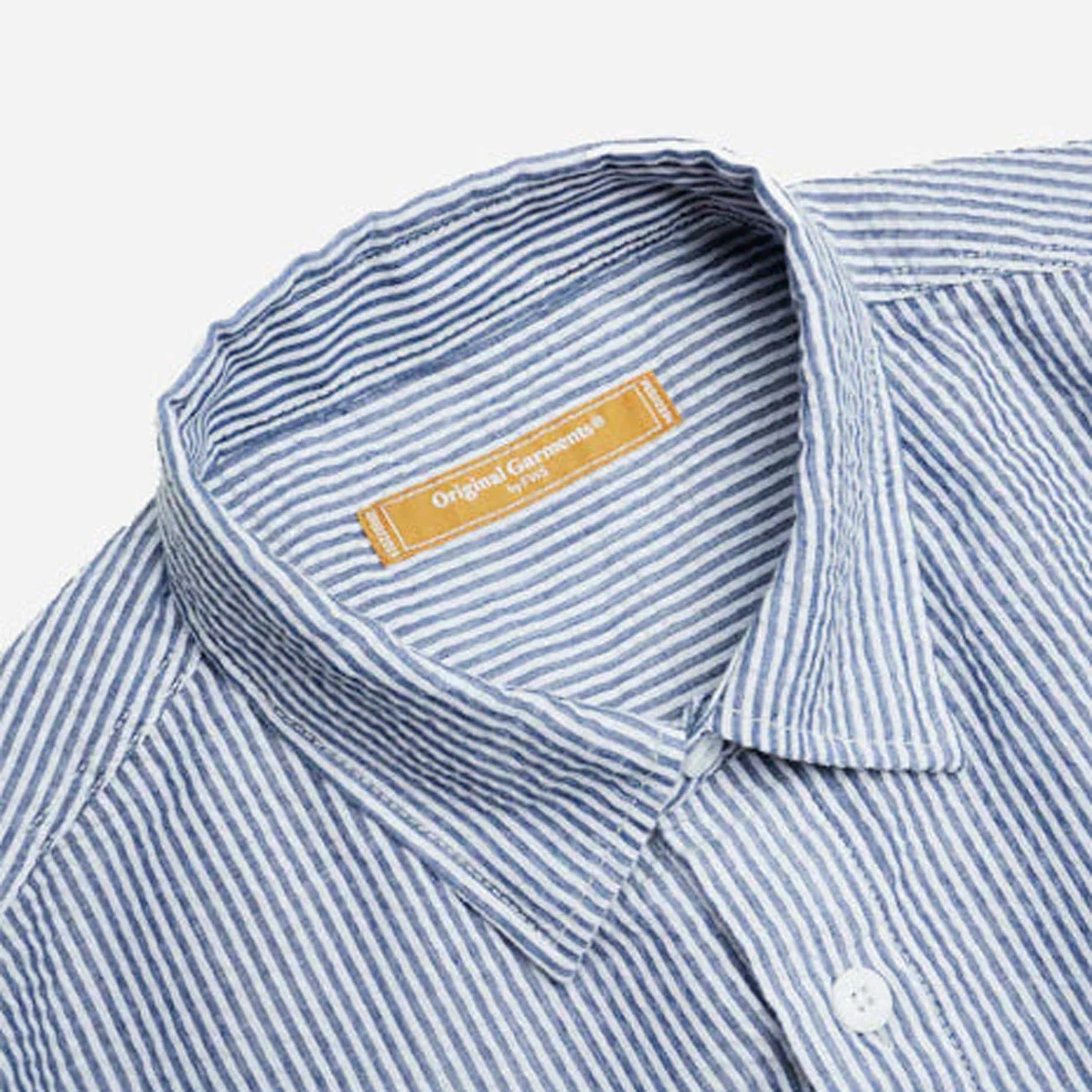 Frizmworks OG Stripe Seersucker Shirt Blue Blue - Image 4