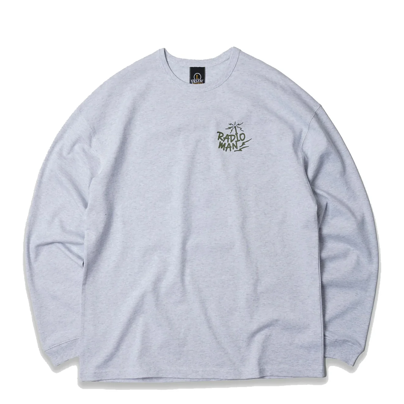 Frizmworks Radio Man Long Sleeve Tee White Melange