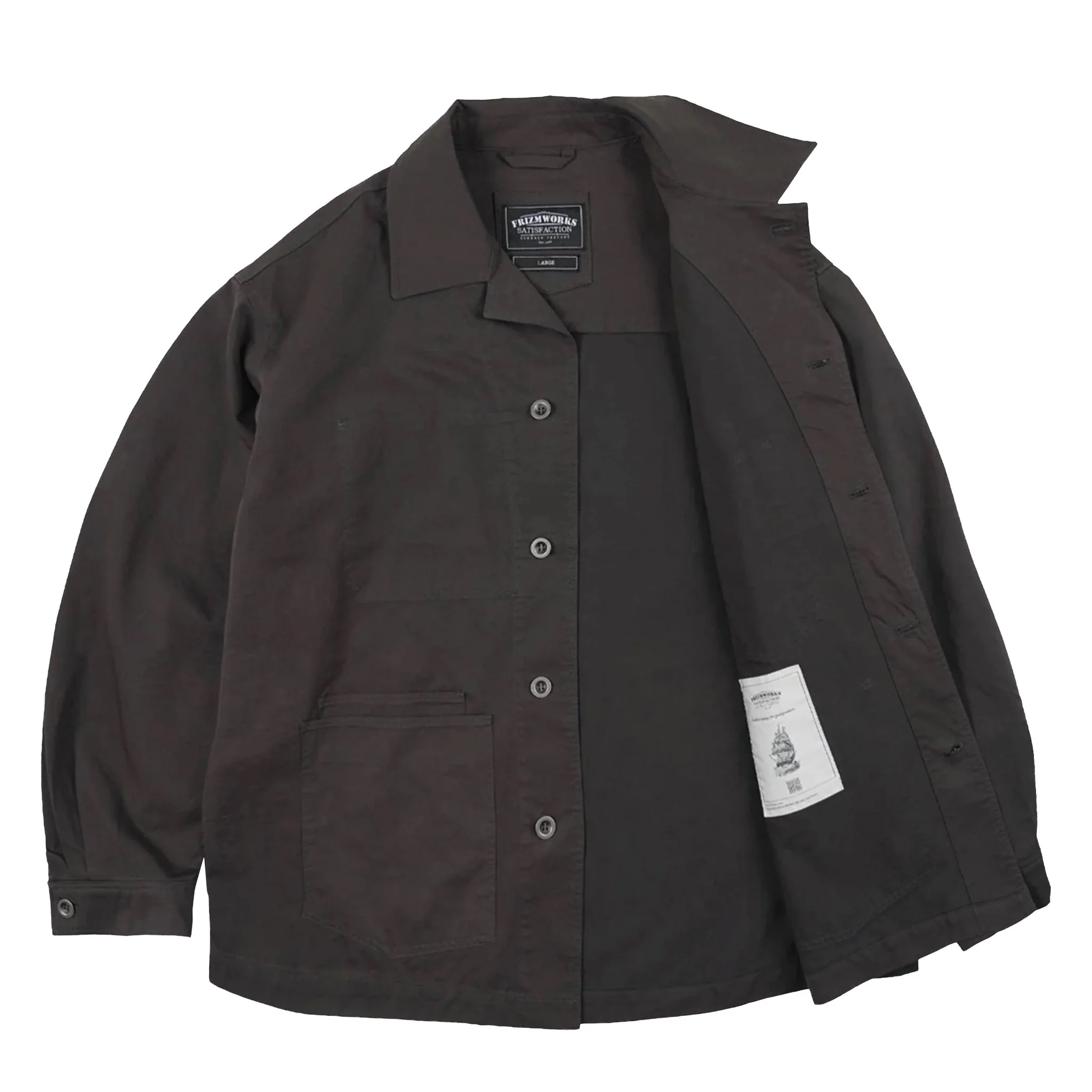 Frizmworks Relaxed Coverall Jacket Charcoal - Image 2